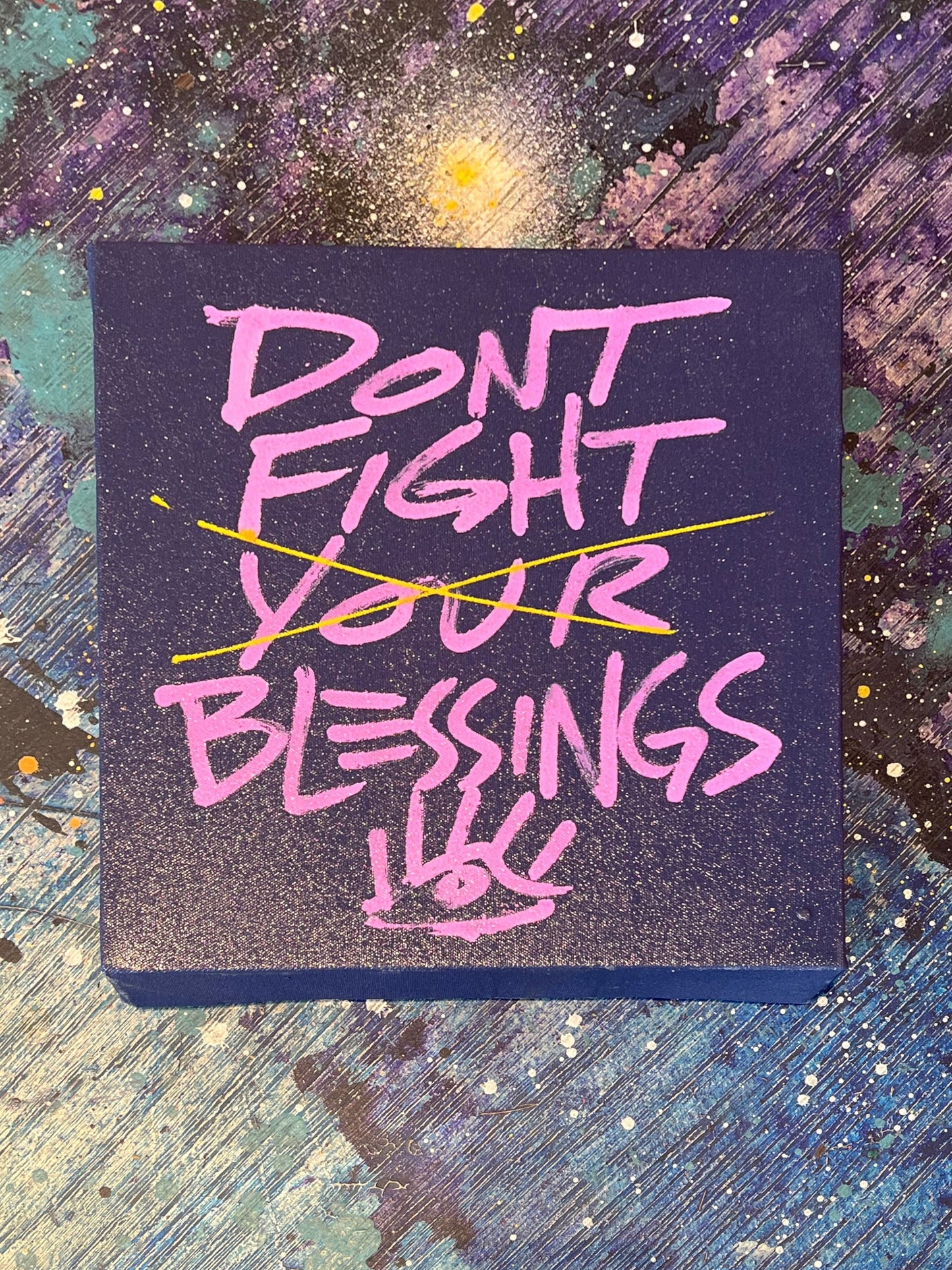 Don’t Fight Blessings / navy+pink / June 2023