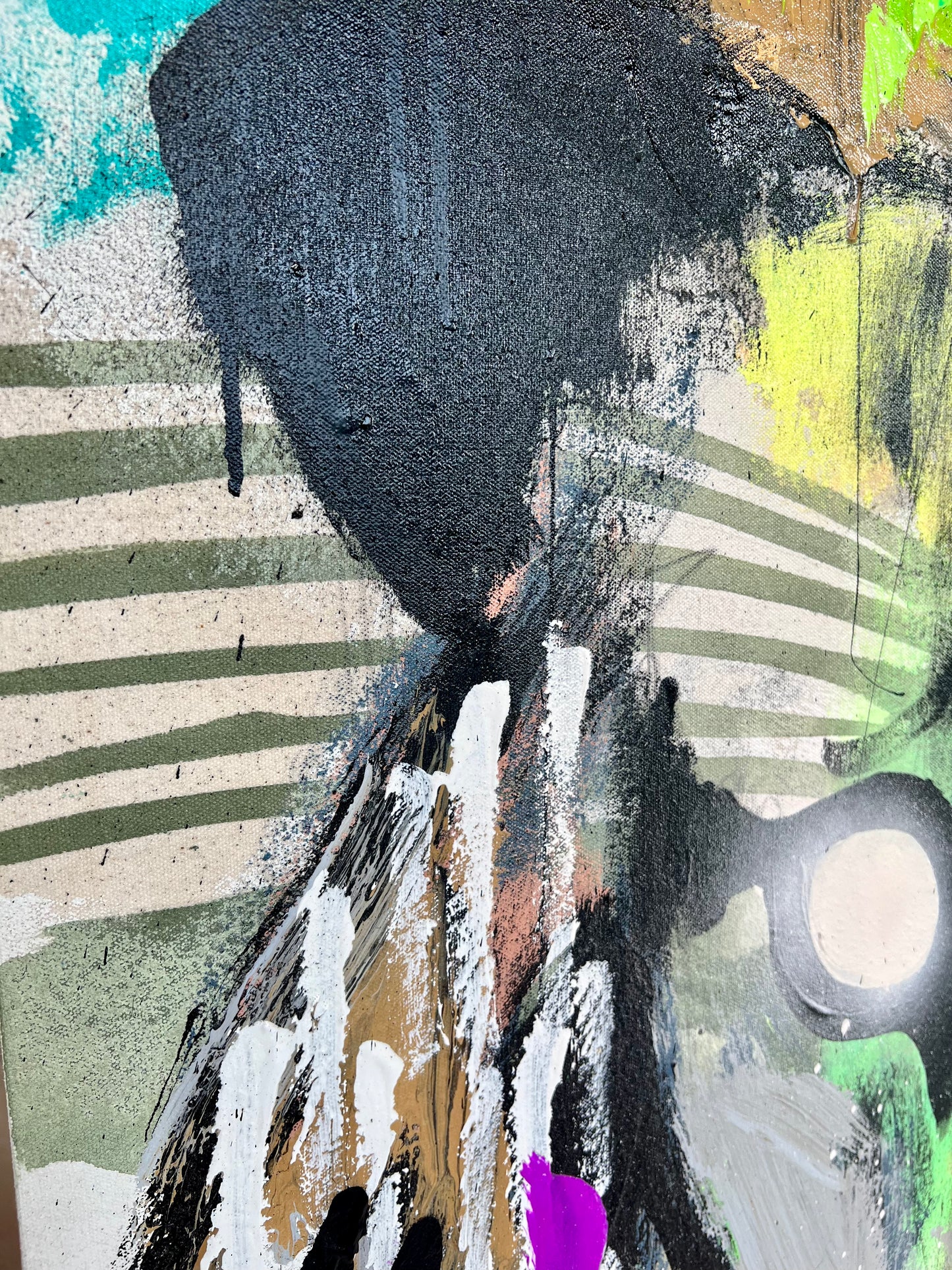 Amazing Things / green+purple lion / July 2023