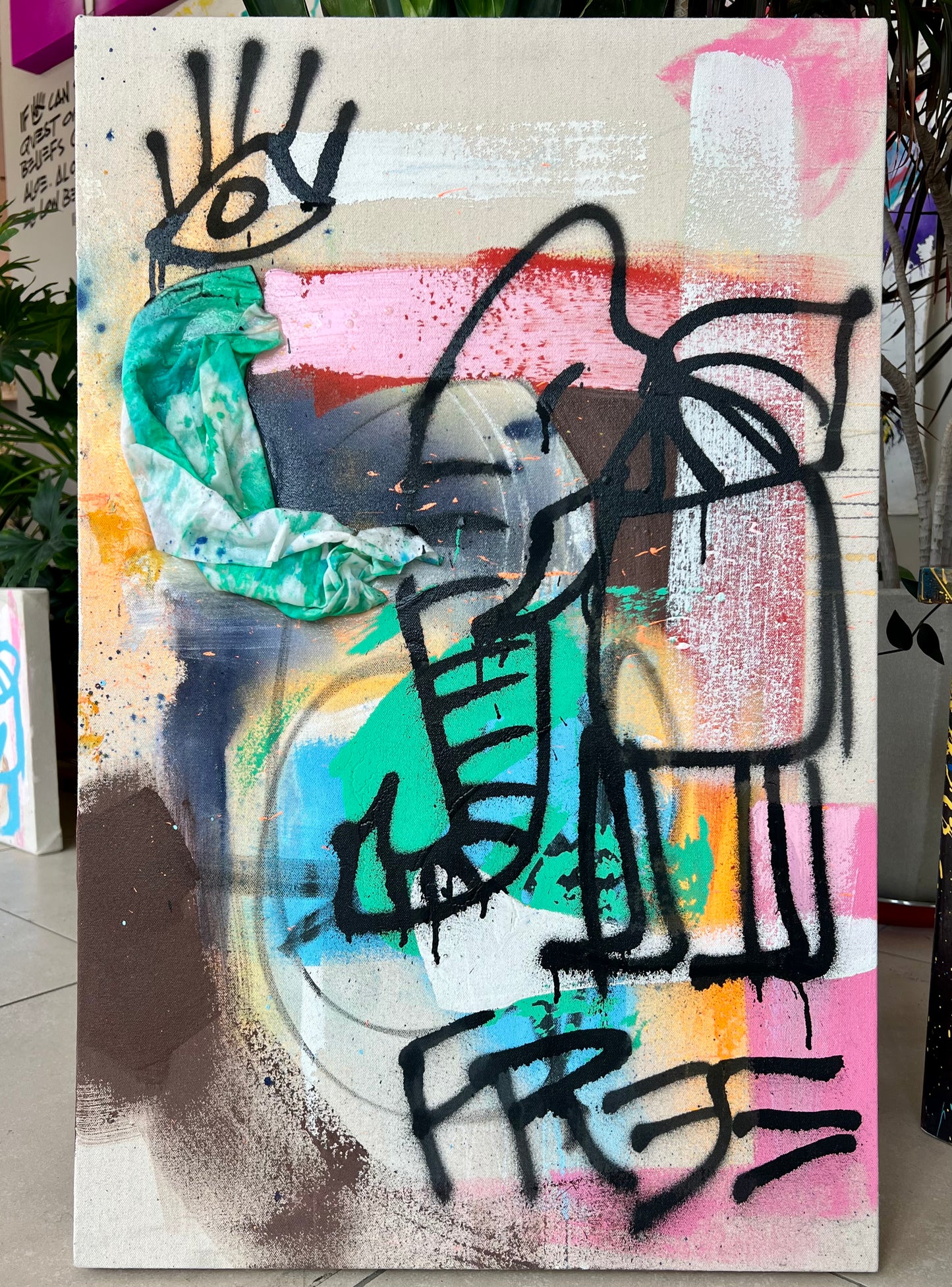 Green house passed it / cave elephant collage / July 2023