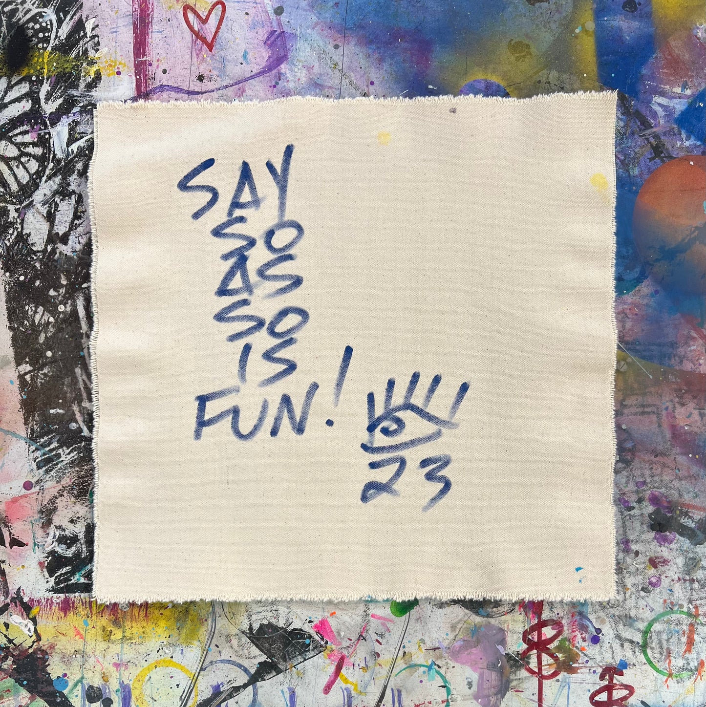 Beautiful and free / yellow & blue 1 / mantra / May 2023