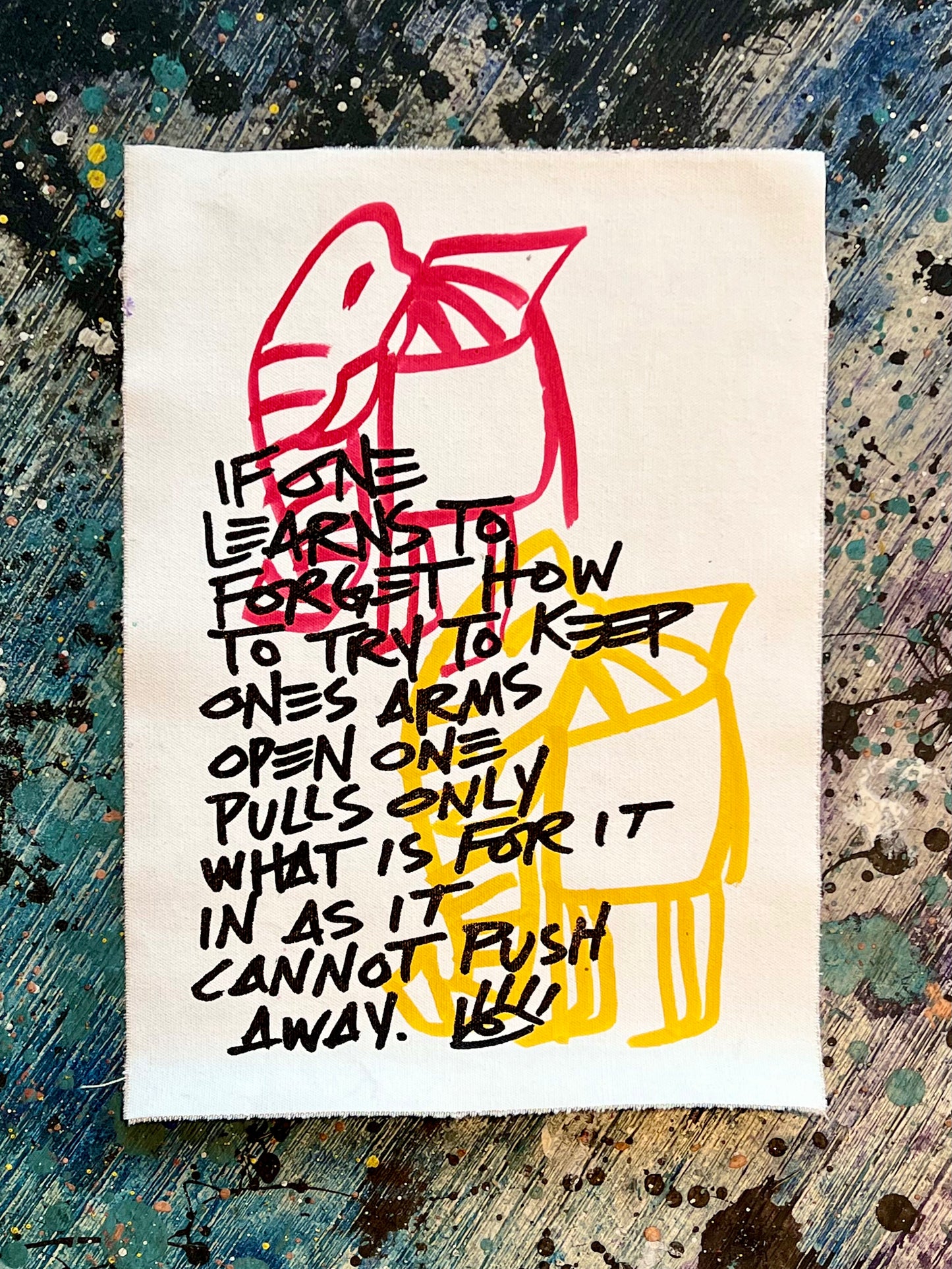 Keep open arms / cave elephant mantra / August 2023