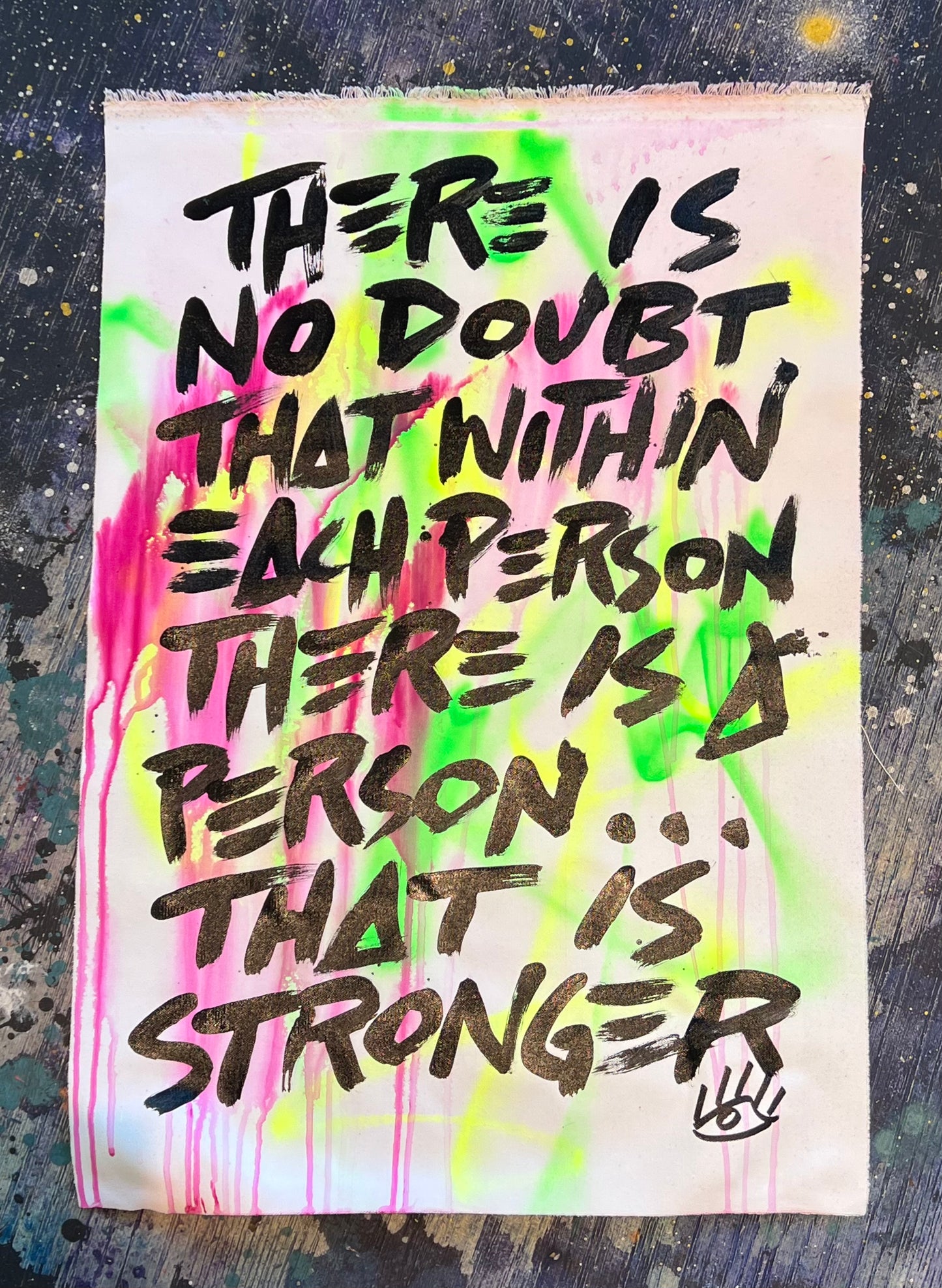 A person stronger / colorwash mantra no. 2 / August 2023