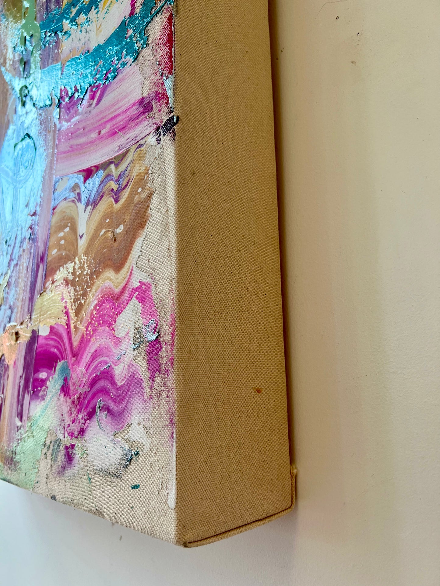 Pastel Swirl / metallic abstract no. 3 / July 2023