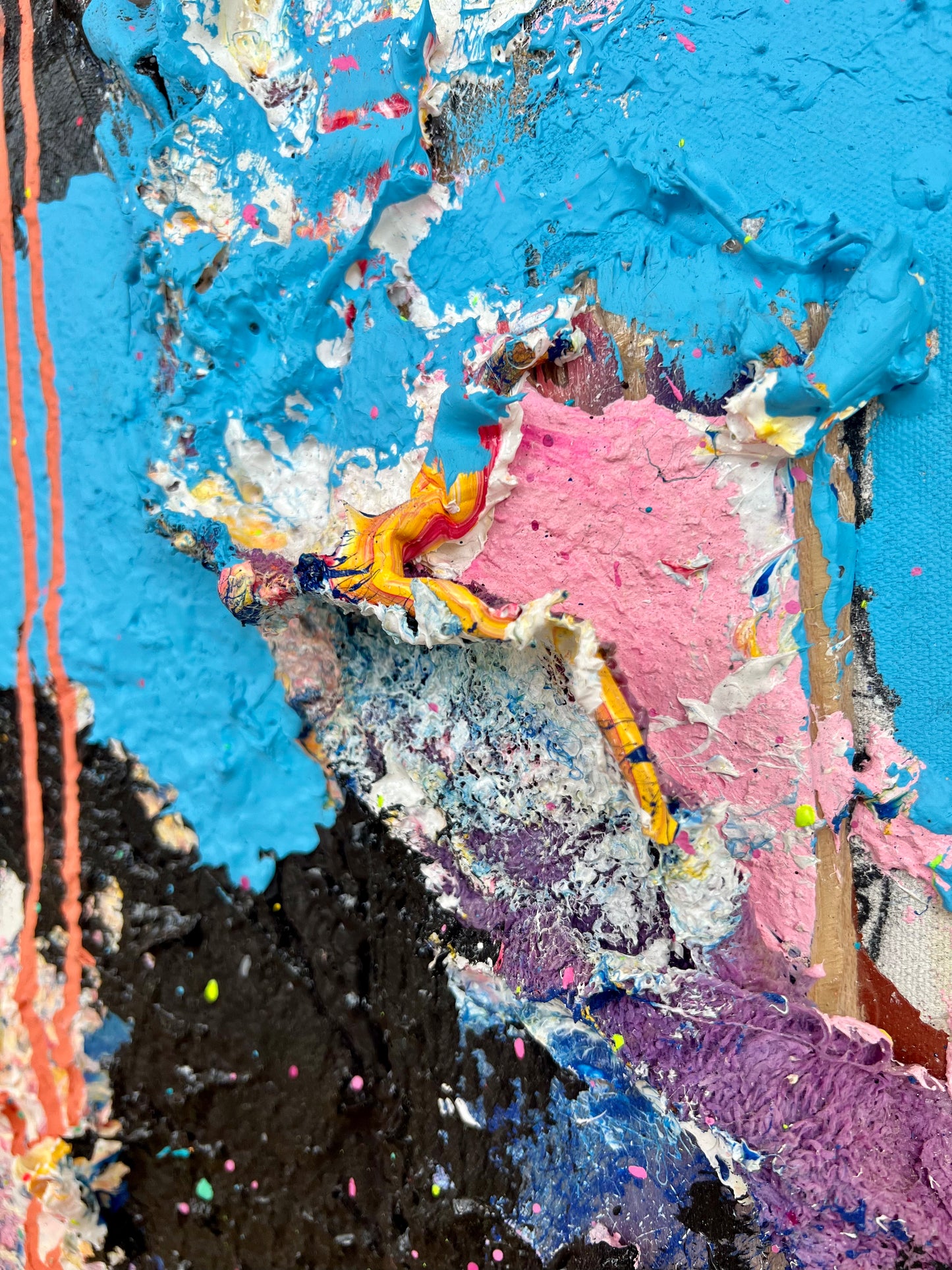 Textured Forms / abstract collage / July 2023