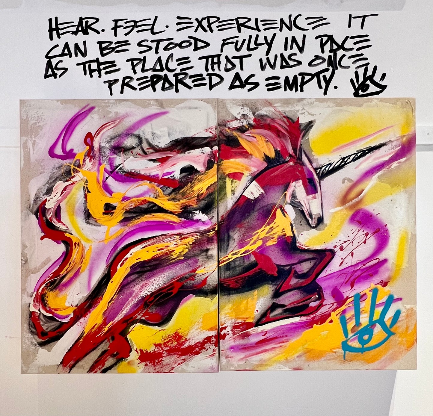 Amazing Things / unicorn diptych / July 2023