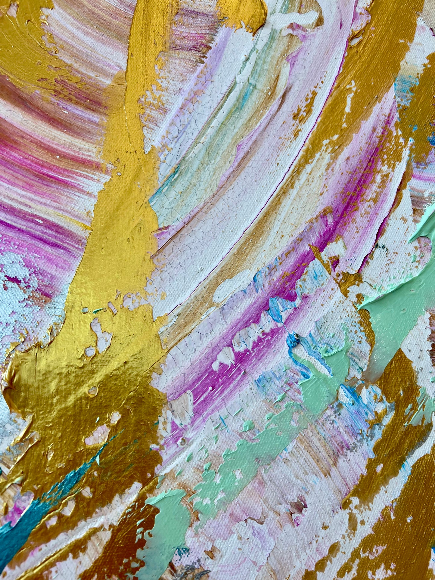 Pastel Swirl / metallic abstract no. 1 / De Fer Troy Hill