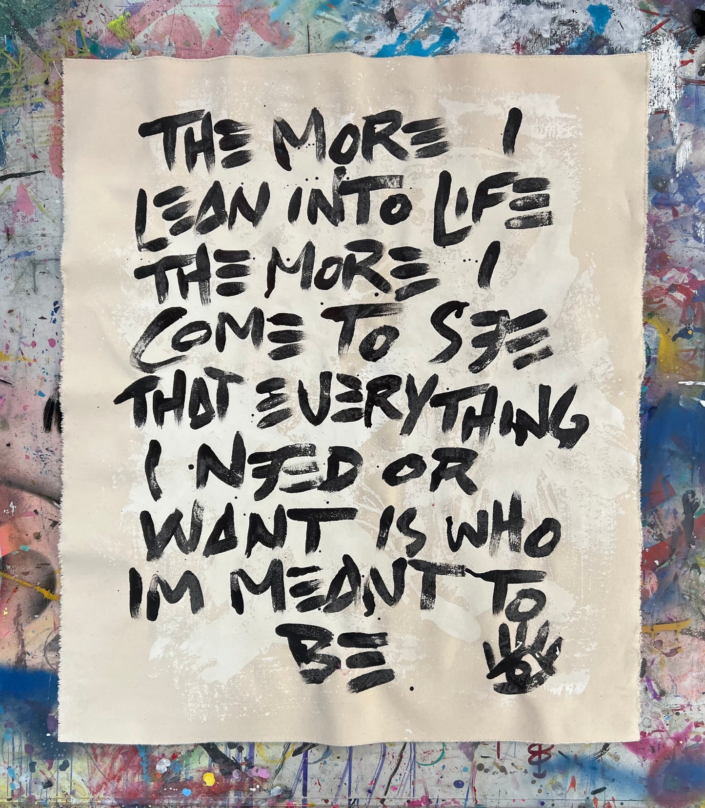 Lean into Life / mantra / May 2023