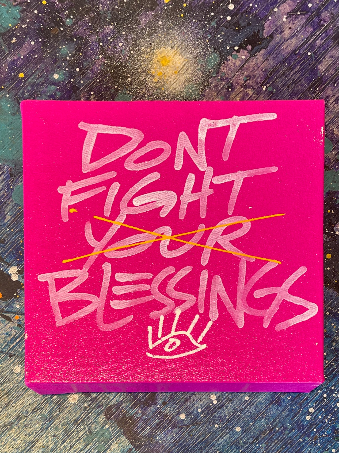 Don’t Fight Blessings / hot pink / June 2023