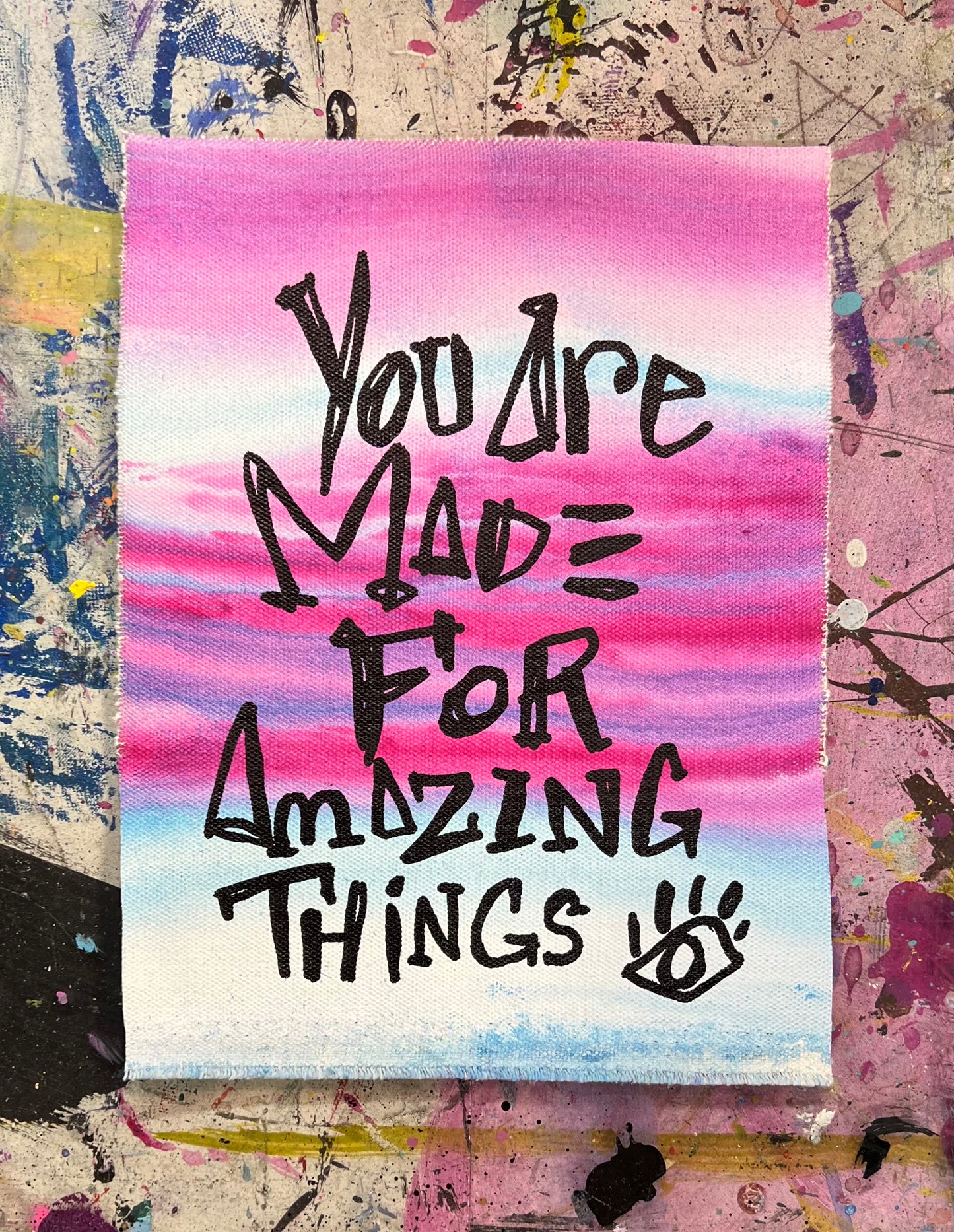 Amazing Things 1 / Colorwash pocket art / August 2023