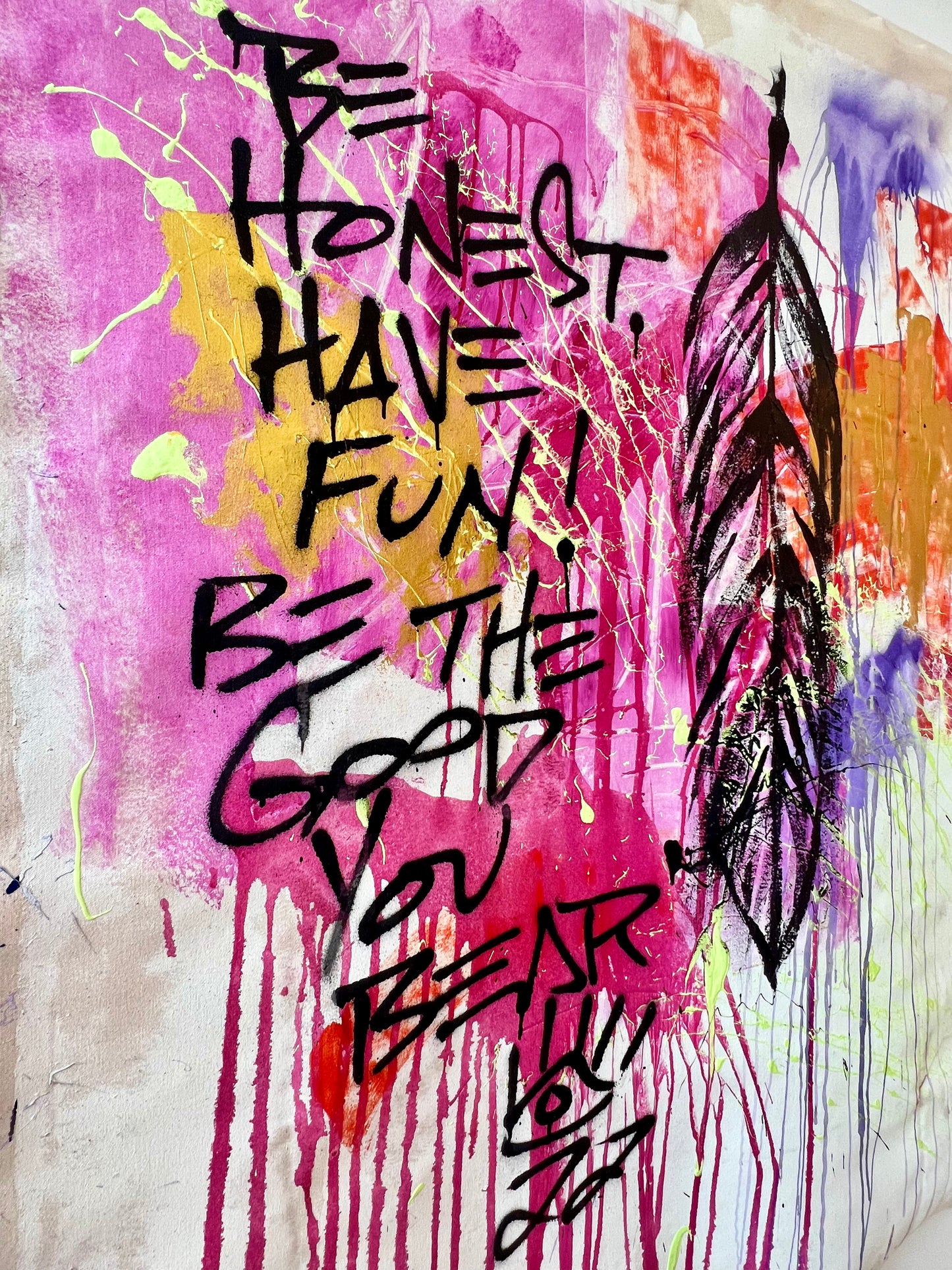 Be the Good You Bear / splatter bear / August 2023