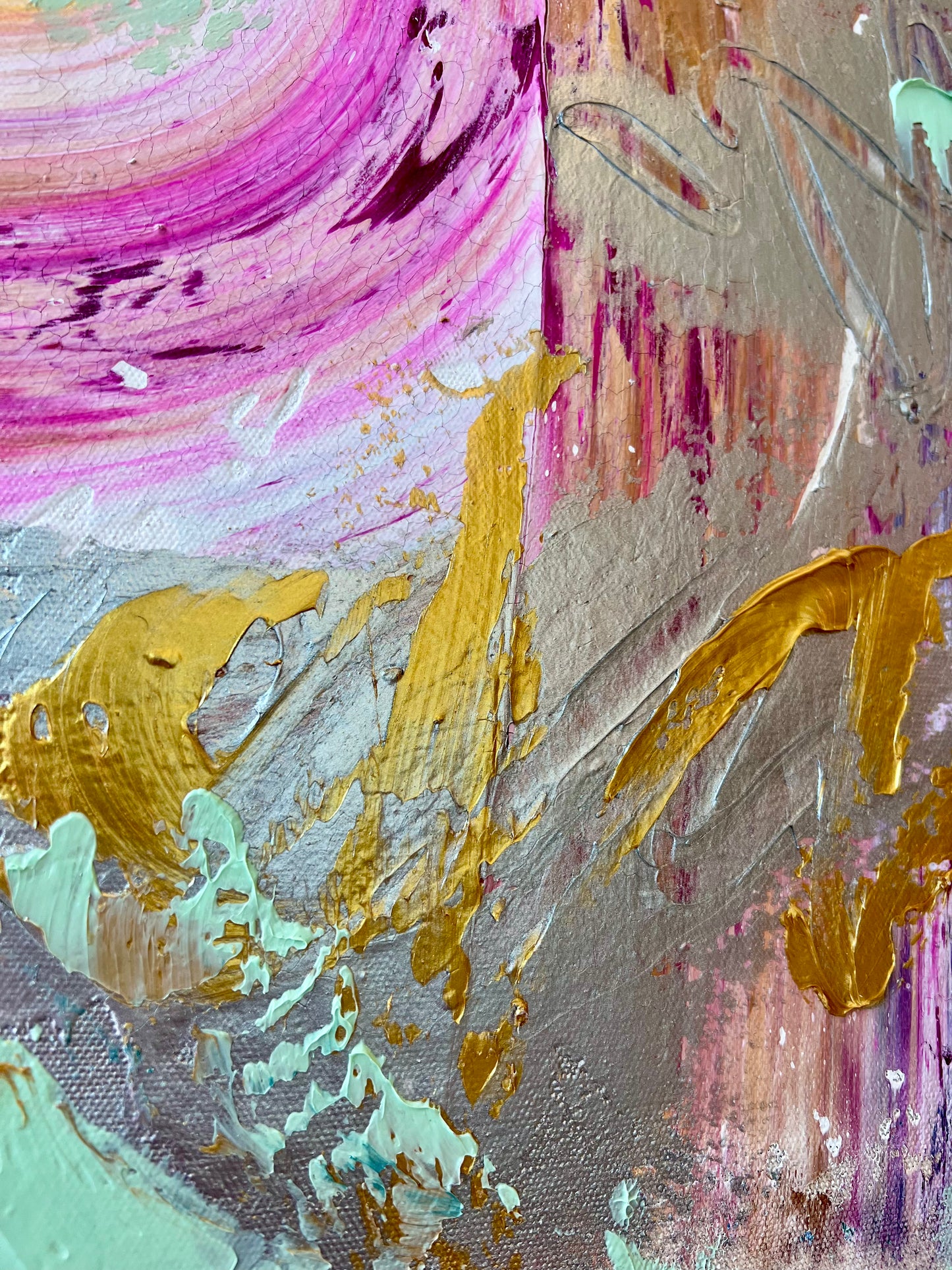 Pastel Swirl / metallic abstract no. 3 / July 2023
