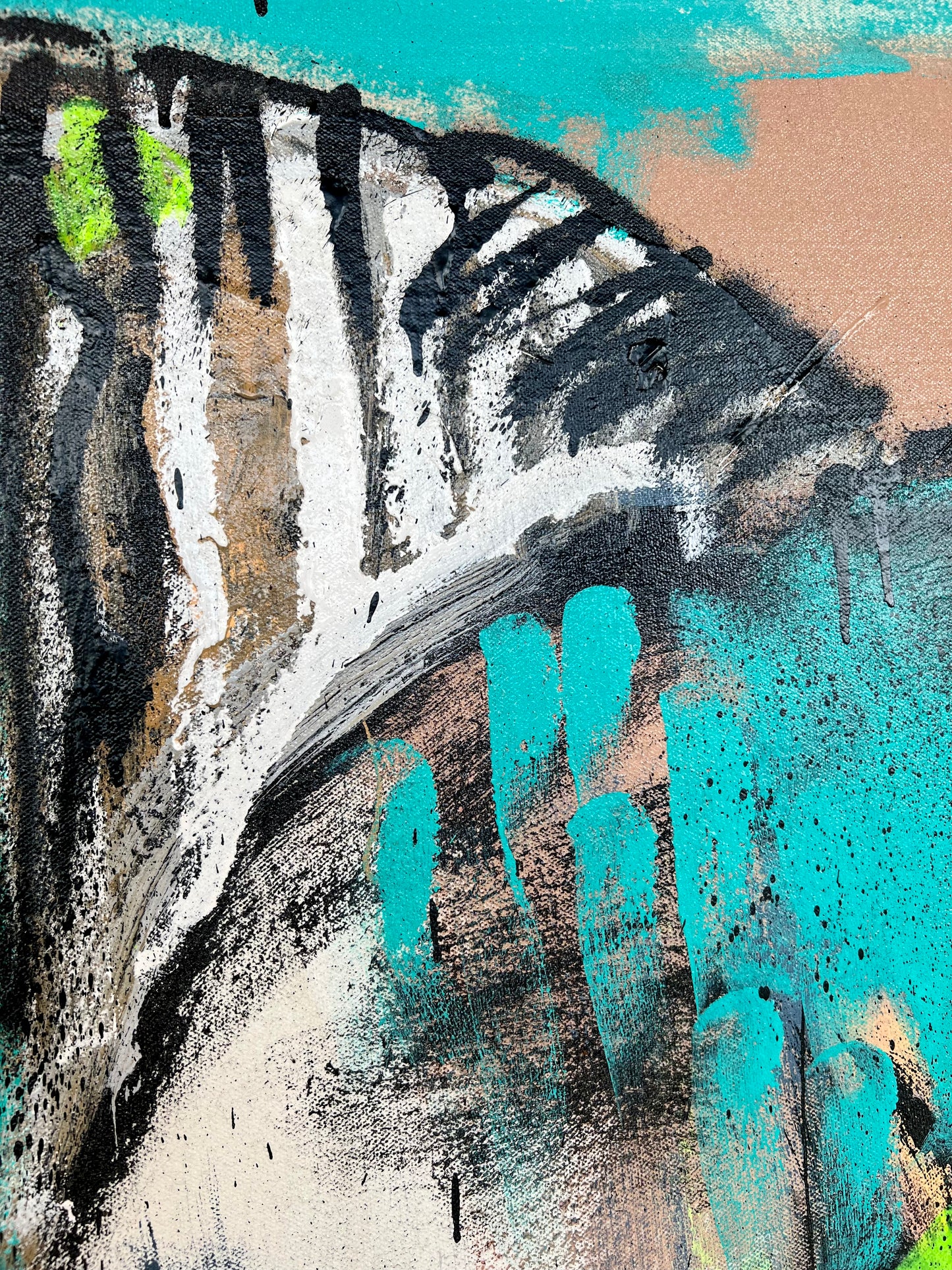 Amazing Things / green+purple lion / July 2023