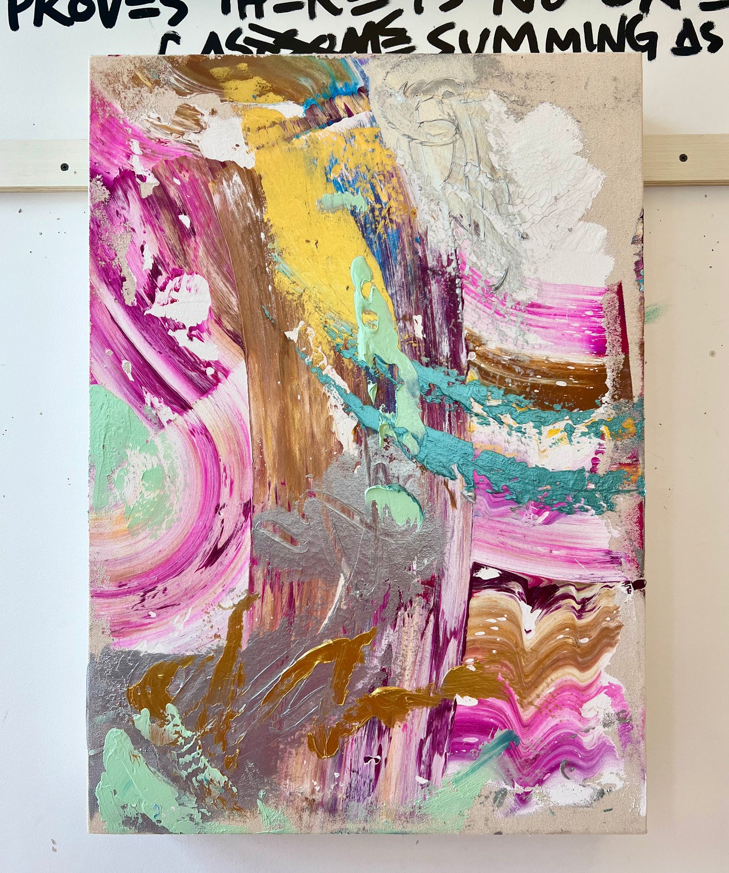 Pastel Swirl / metallic abstract no. 3 / July 2023