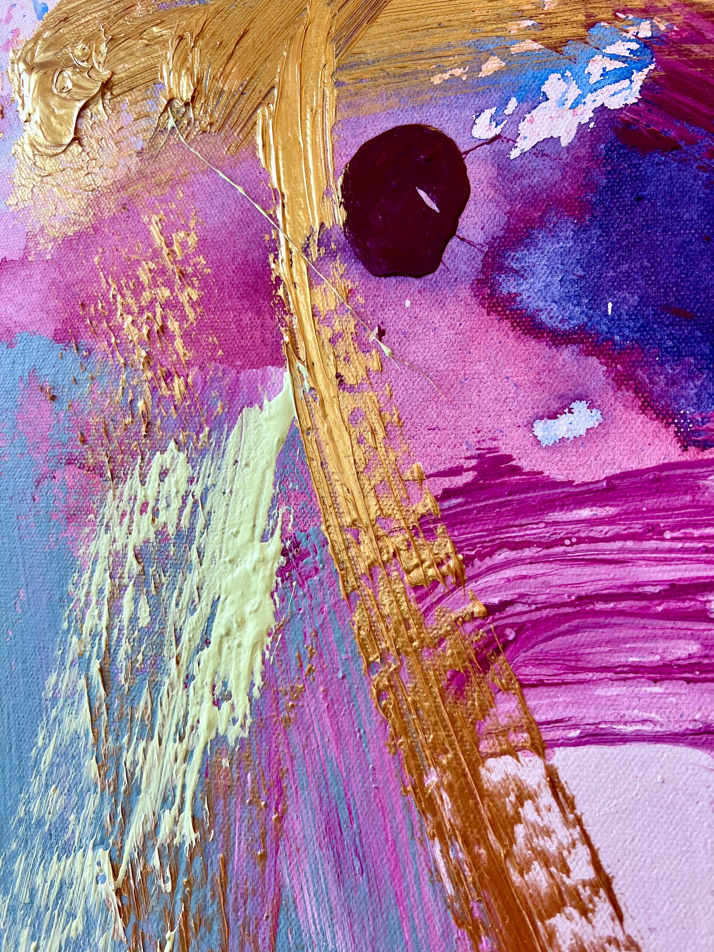 Pastel Swirl / metallic abstract no. 2 / July 2023