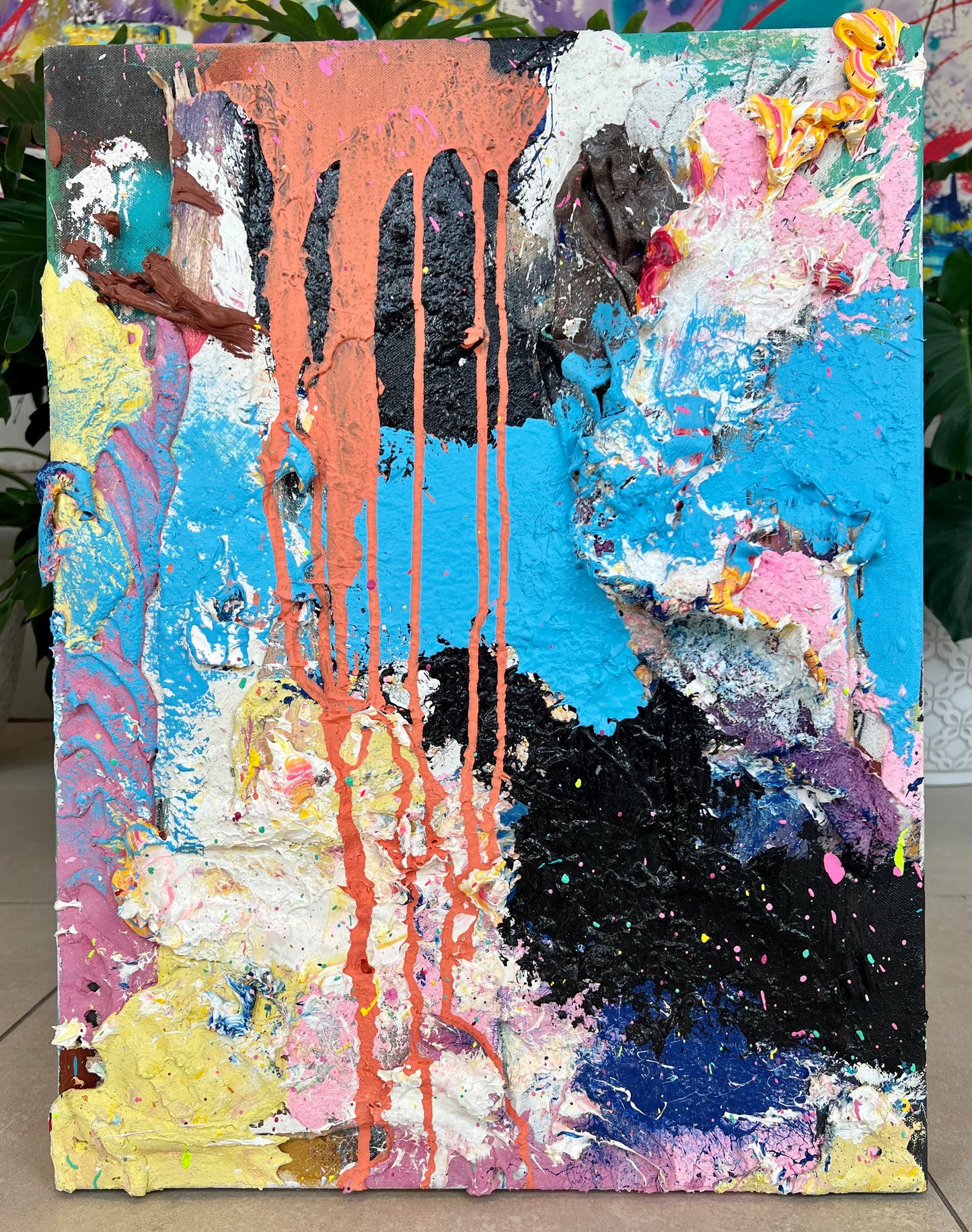 Textured Forms / abstract collage / July 2023