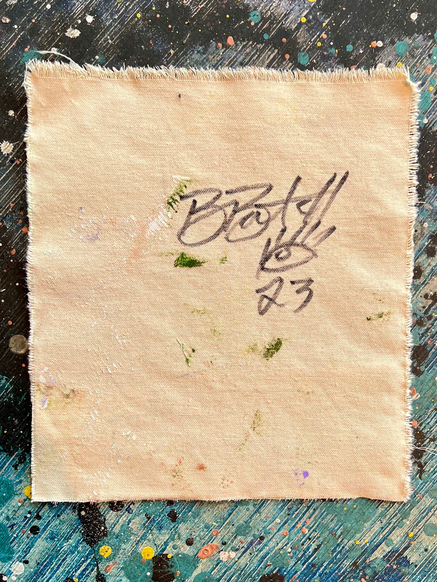 Don’t fight your blessings / mantra / gray+purple / July 2023