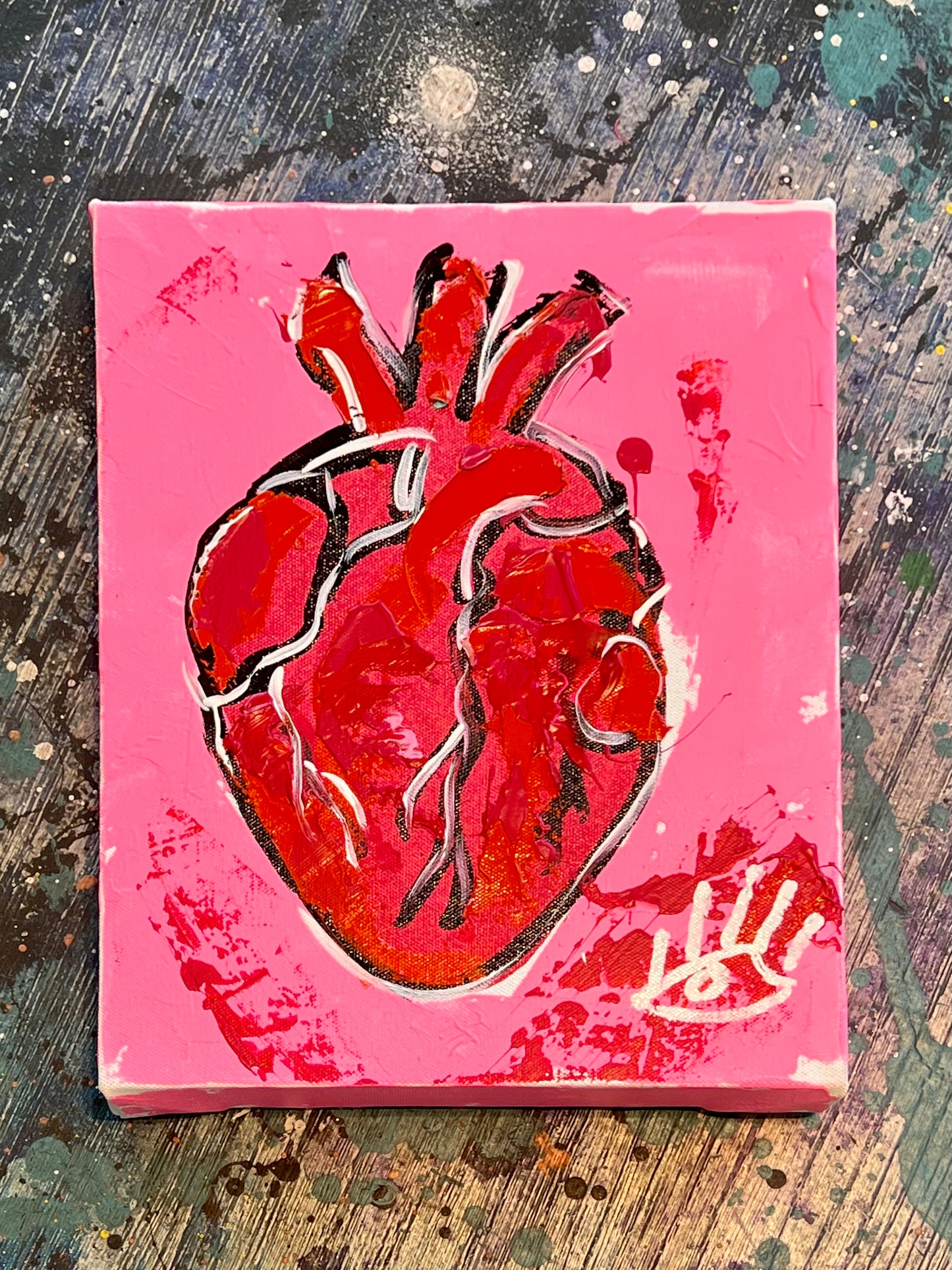 Don’t focus on what’s missing / pink heart / August 2023