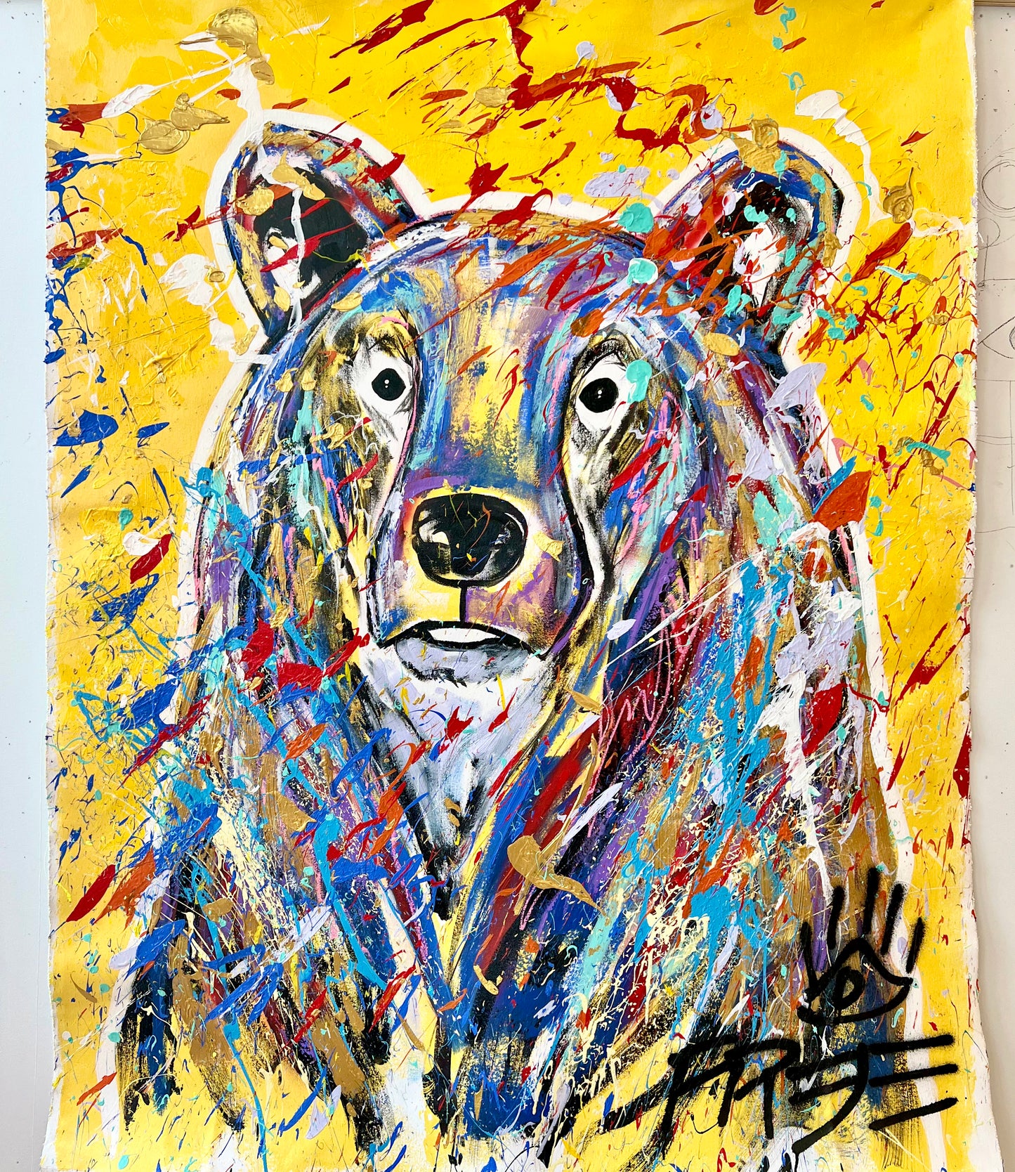 Be the Good You Bear / splatter bear / August 2023