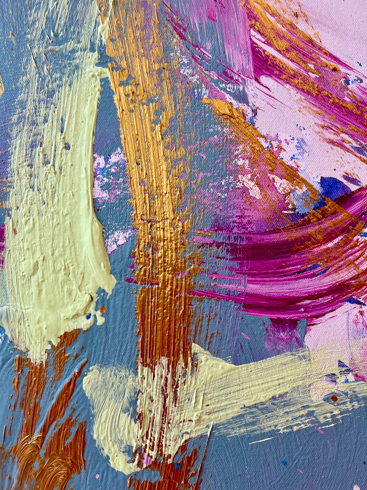 Pastel Swirl / metallic abstract no. 2 / July 2023