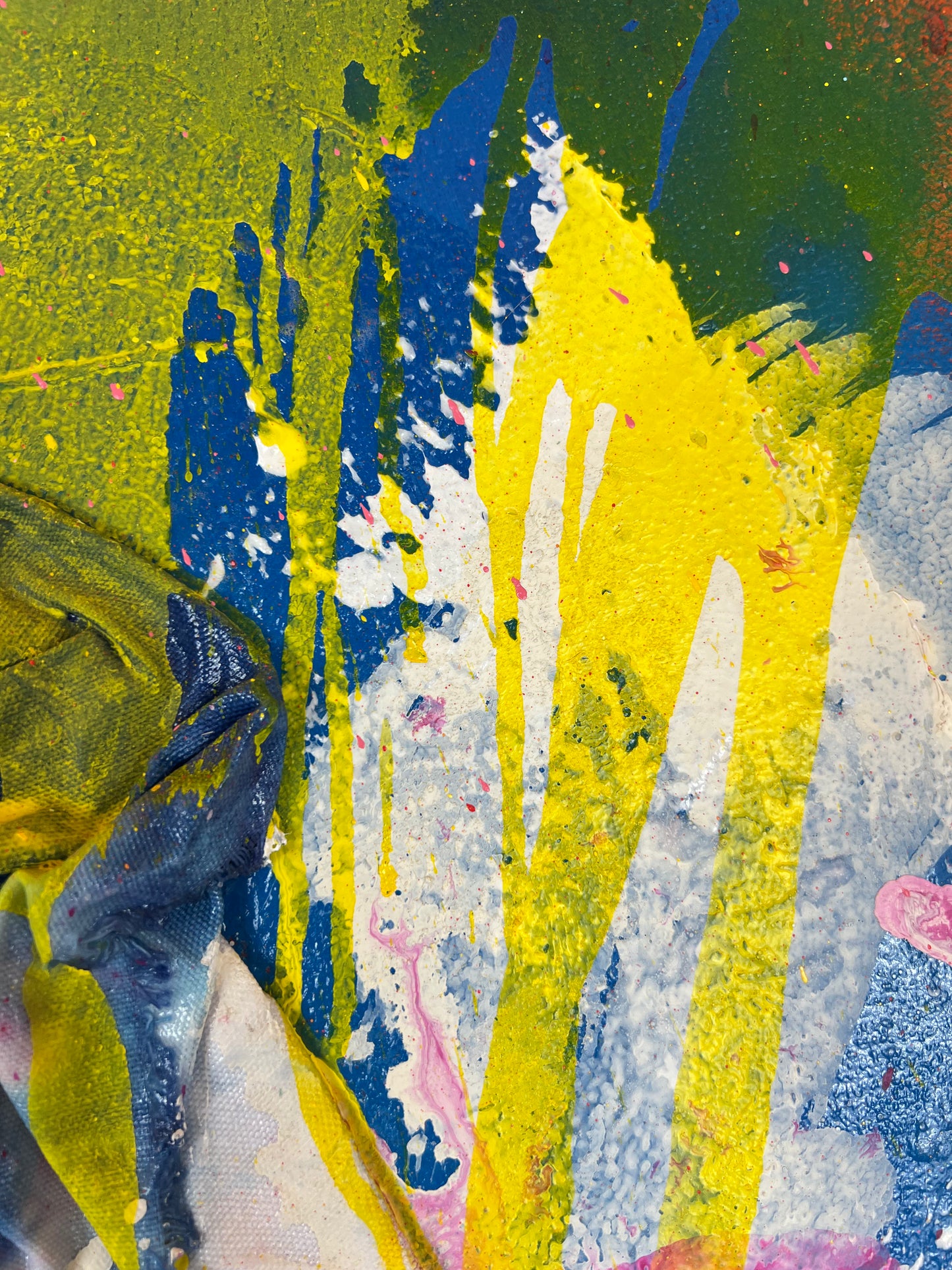 Vibrant Abstract no.6 / Mixed Media Collage / Spring 2022 / Defer Troy Hill