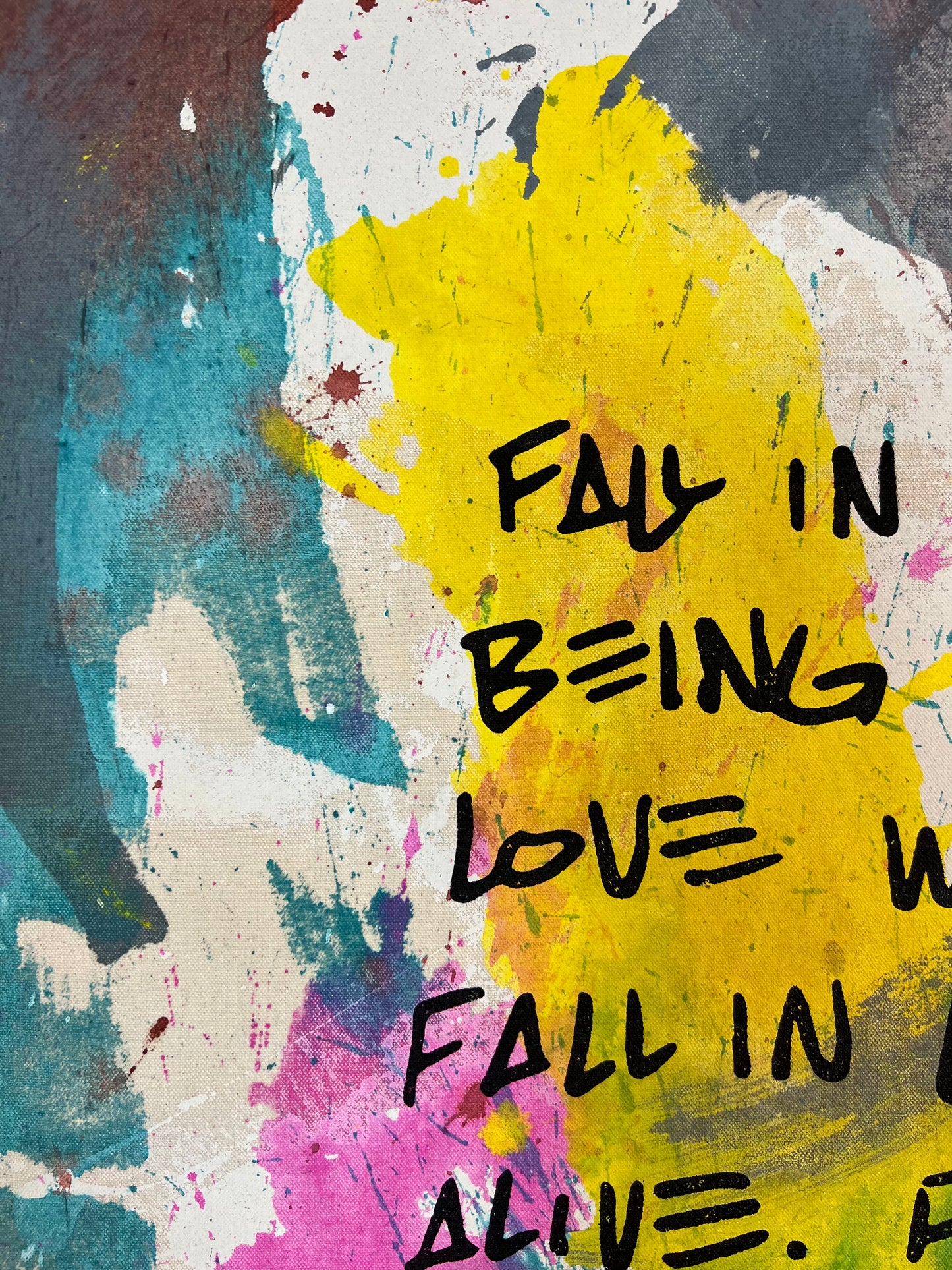 Fall In Love With Being Alive / Colorwash Mantra / Sunday Collection