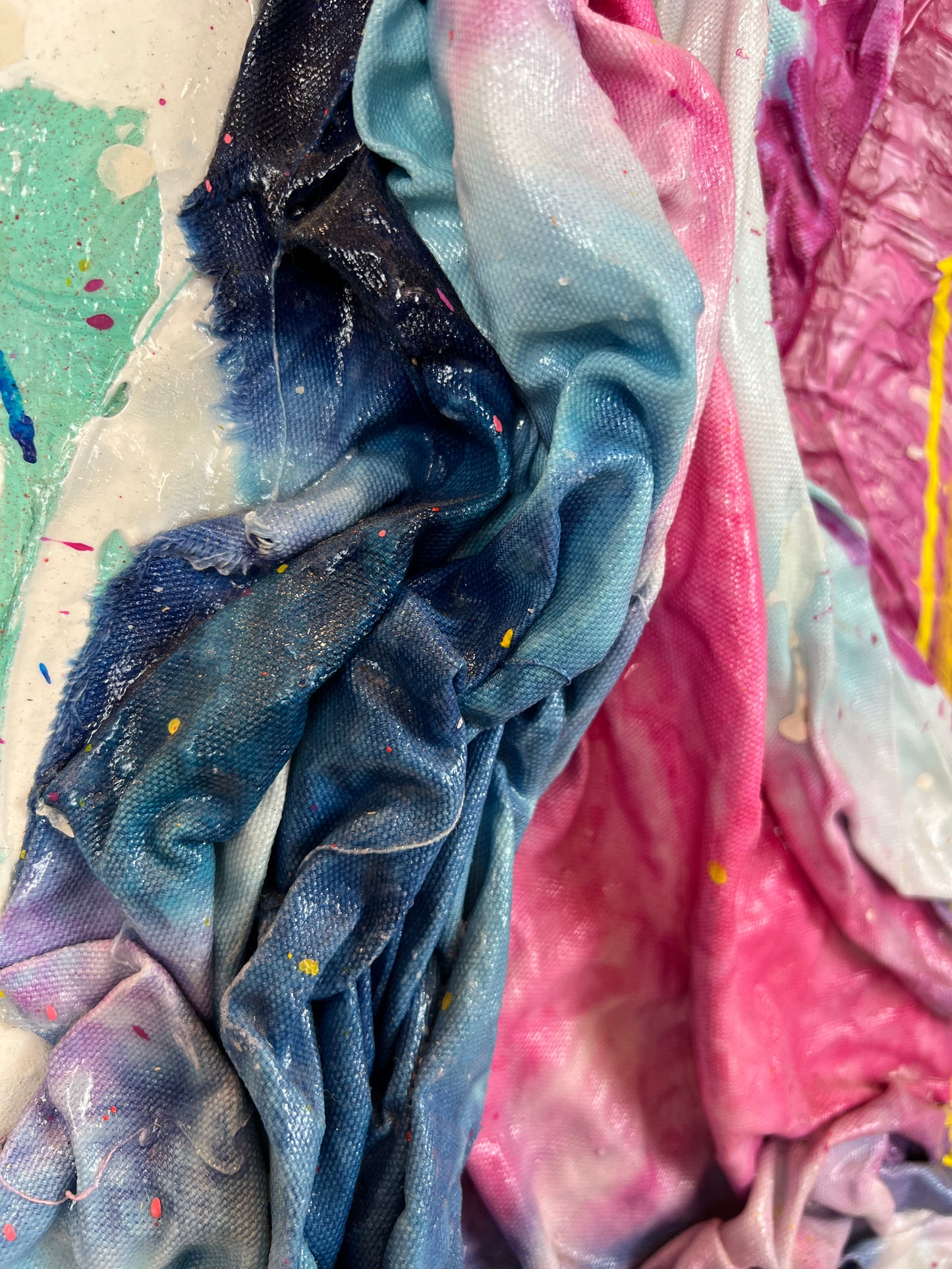 Vibrant Abstract no.6 / Mixed Media Collage / Spring 2022 / Defer Troy Hill