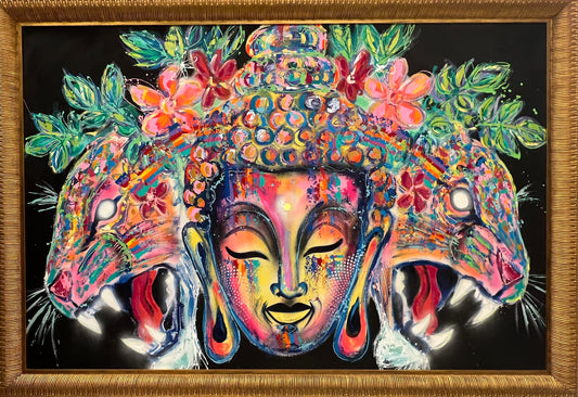 Jaguar Buddha / Golden Frame / DeFer Strip District