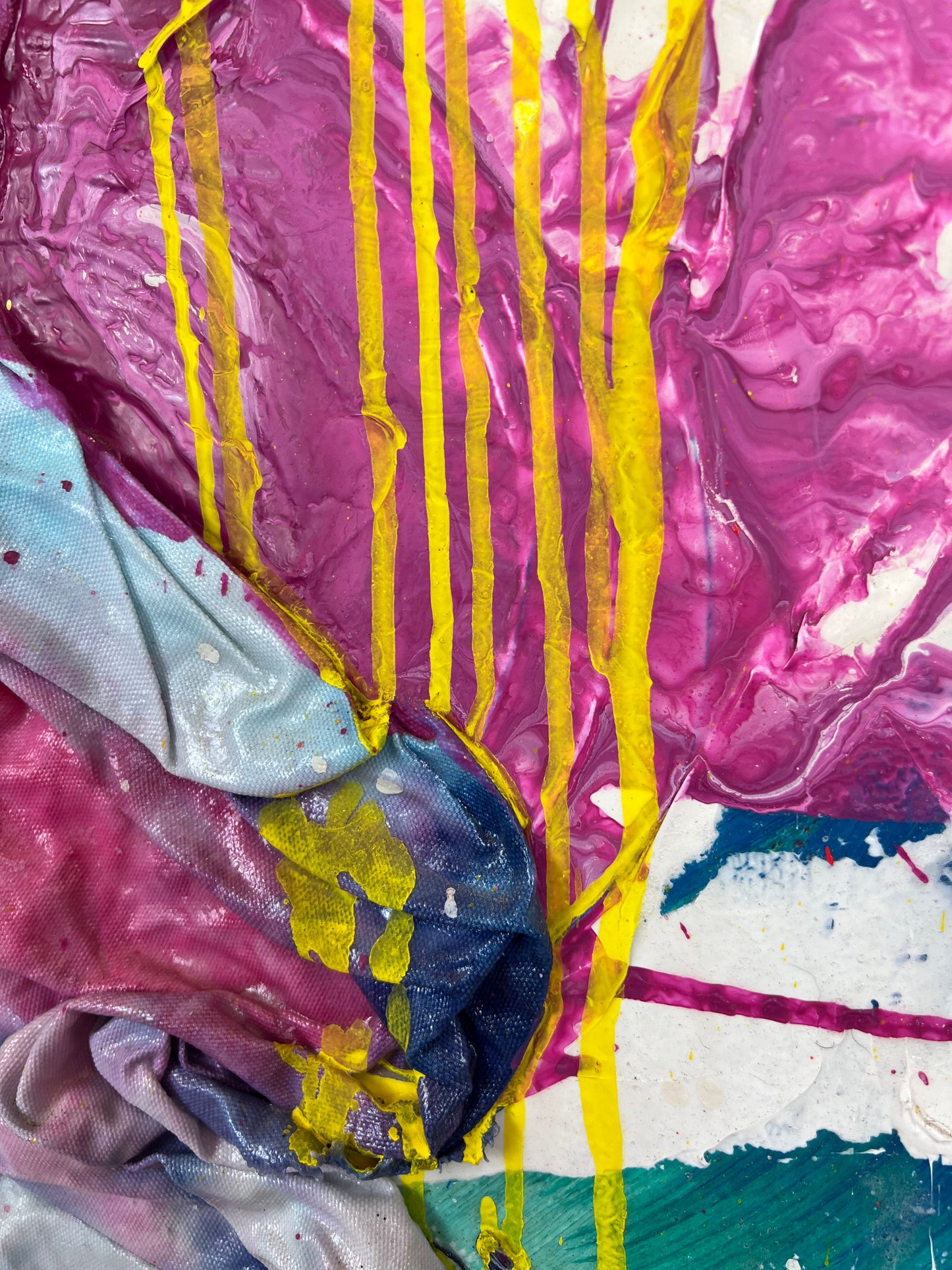 Vibrant Abstract no.6 / Mixed Media Collage / Spring 2022 / Defer Troy Hill