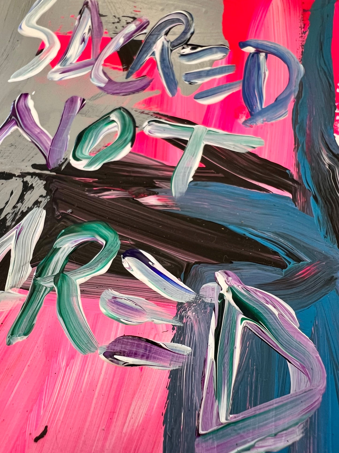 Sacred Not Scared Mantra / Archival Paper / Sunday Collection / October 2025