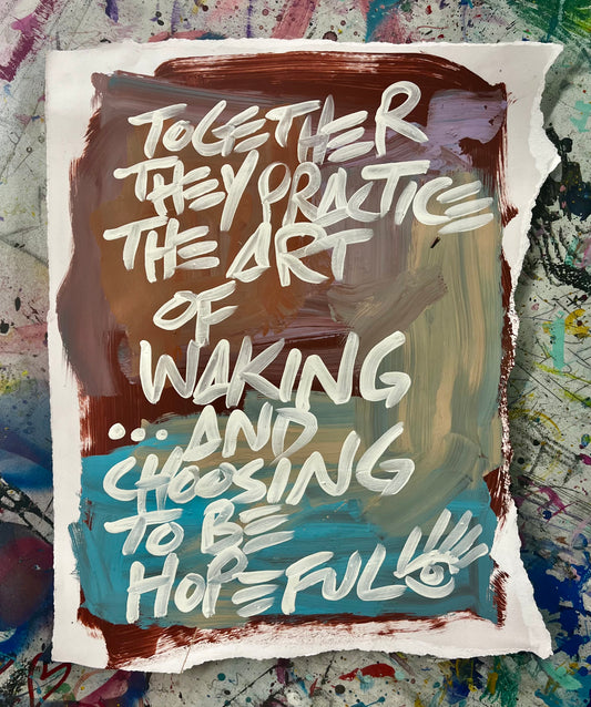 Waking Hopeful / Southwest / Archival Paper Mantra / Sunday Collection / January 2026