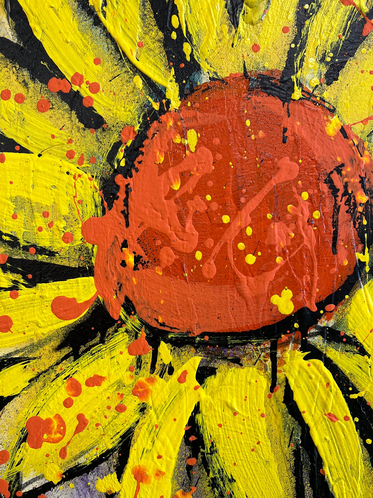 Splatter sunflower / September 2023 / De Fer Troy Hill