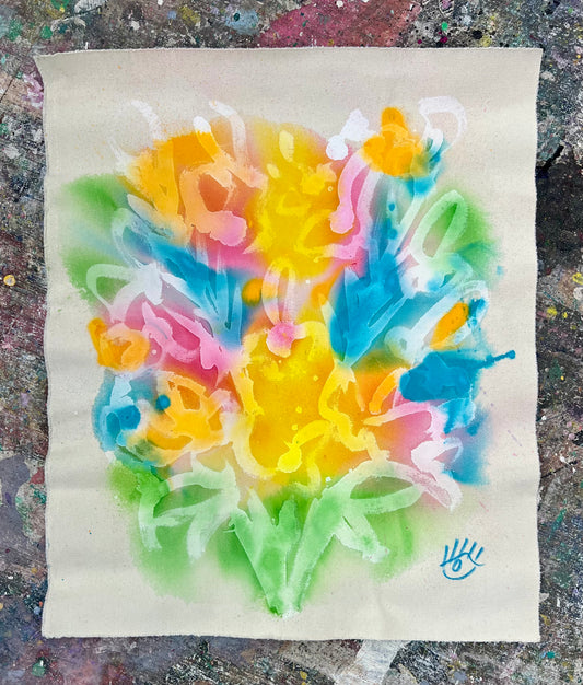 Beautiful and Free / Color Wash Abstract Bouquet / Wednesday Refresh / February 2026