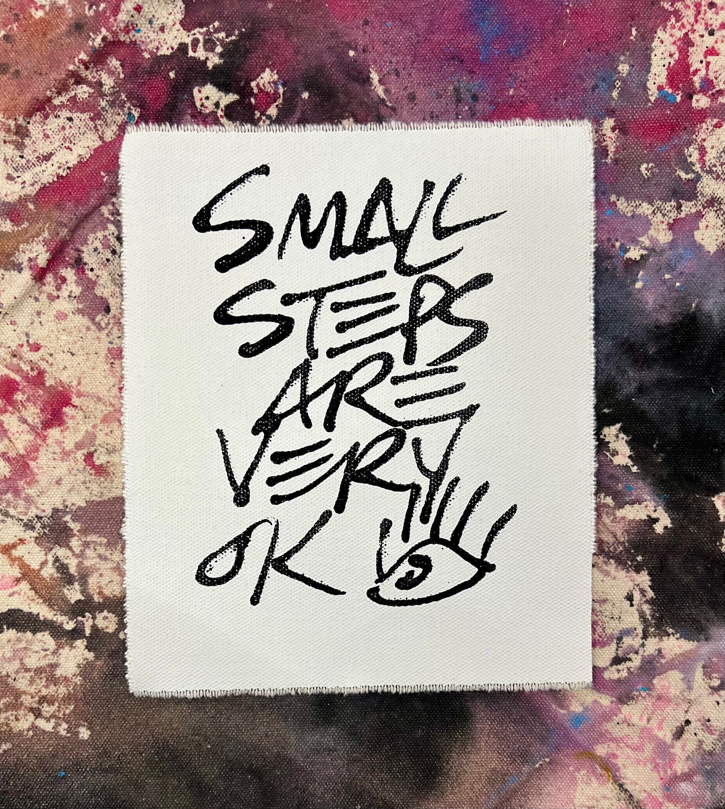 Small Steps are Very Ok 2 / Black & white pocket art / January 2024