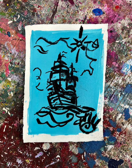 Ship Sketch / Sky / Archival Paper / BOGO Originals / January 2026