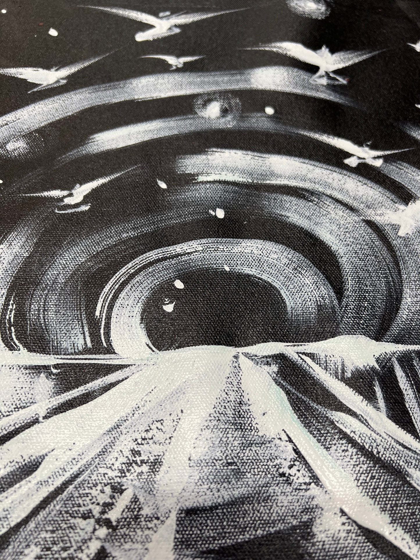 Midnight Tunnel / Black & White Sketch / January 2025