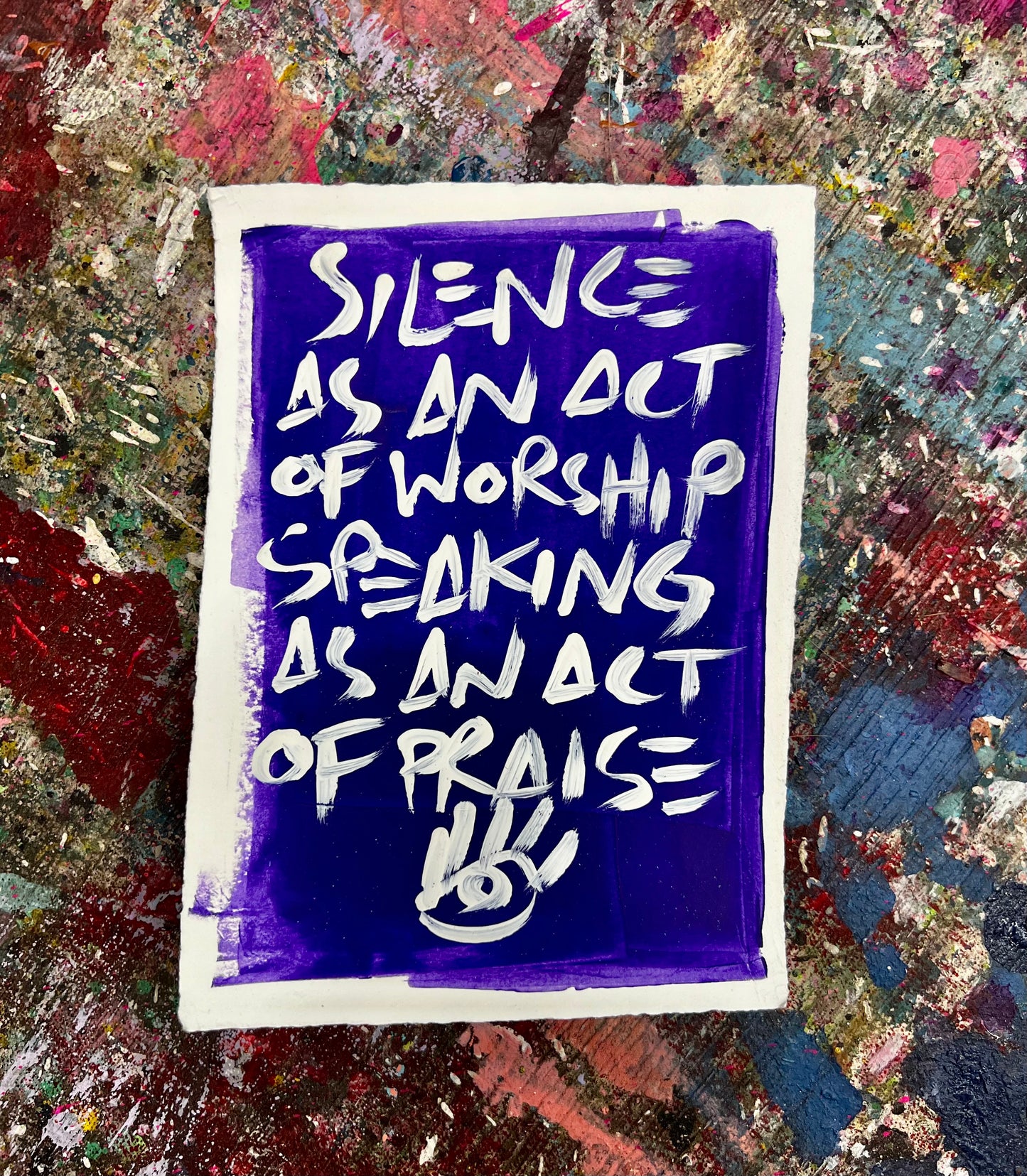 Silence as Worship / Purple / Archival Paper Mantra / BOGO Originals / January 2026