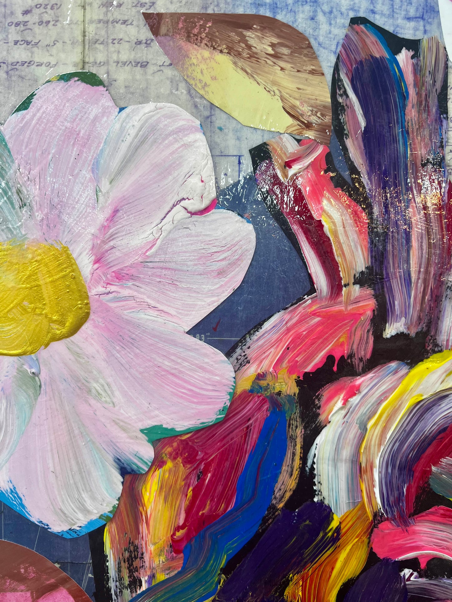 The Yearning Heart / Heart & Blueprint Collage / Sunday Collection / January 2026