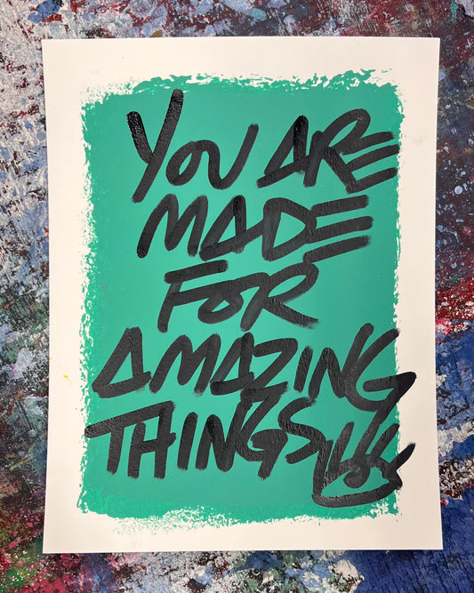 Amazing Things / Teal Mantra / Archival Paper / Sunday Collection / August 2025