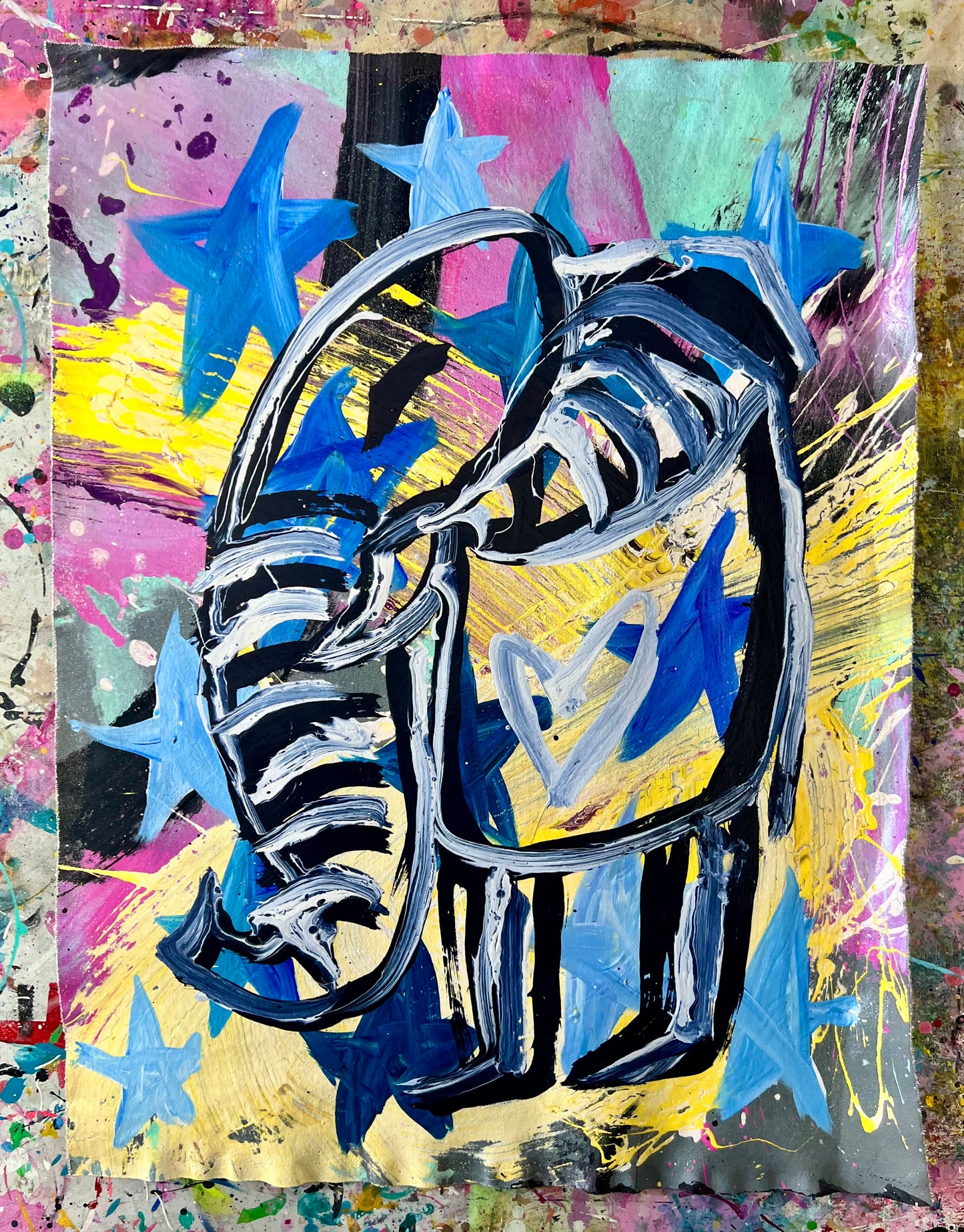 Beautiful and Free / Abstract Cave Elephant / April 2026
