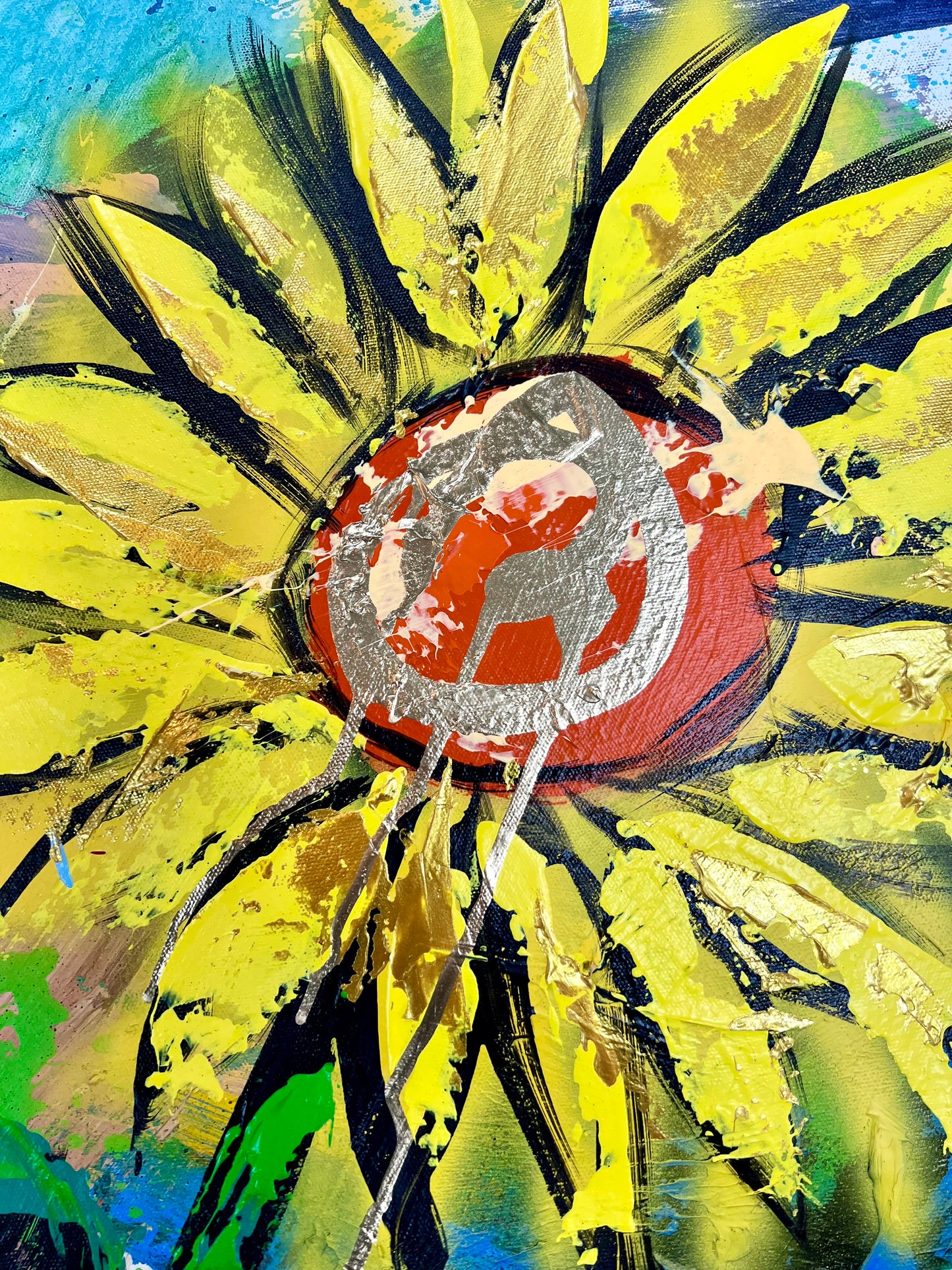 Life is Good / Abstract Sunflower Portrait 2 / February 2024