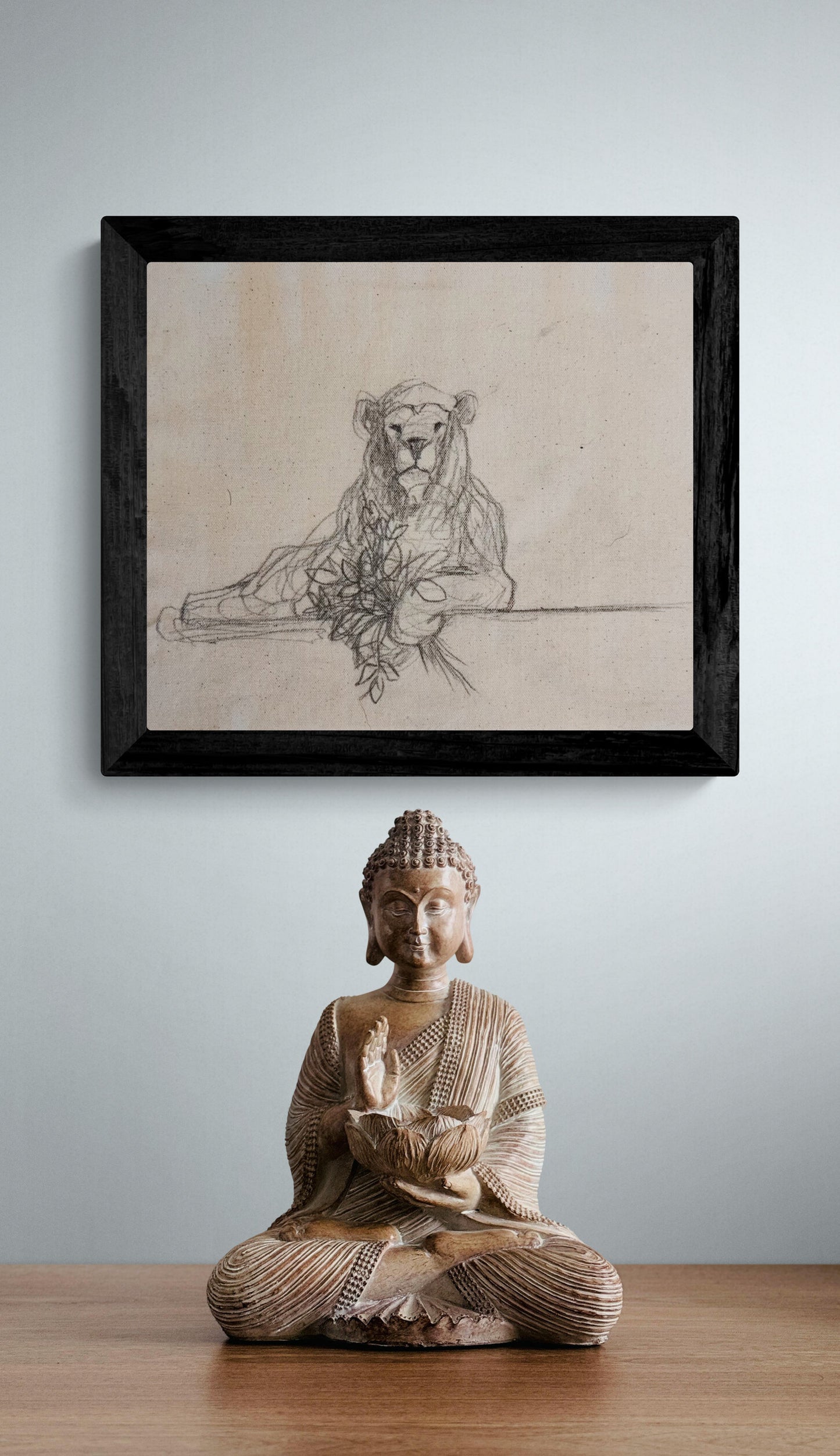 Sing Quietly / Lounging Lion Sketch / Sunday Collection / September 2025