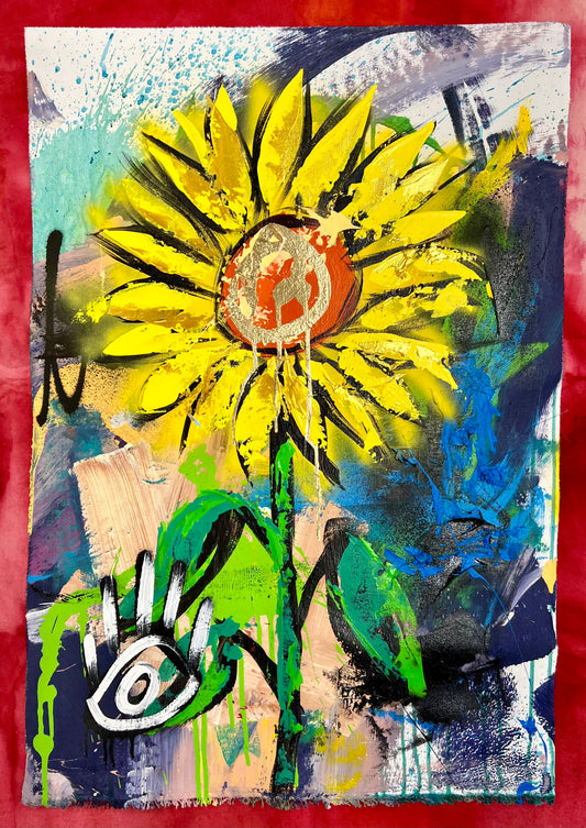 Life is Good / Abstract Sunflower Portrait 2 / February 2024