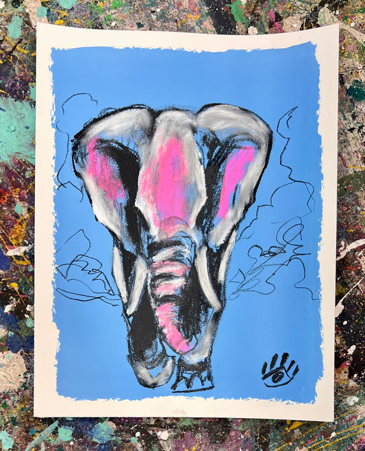 Elephant Sketch / Archival Paper / Sunday Collection / August 2025