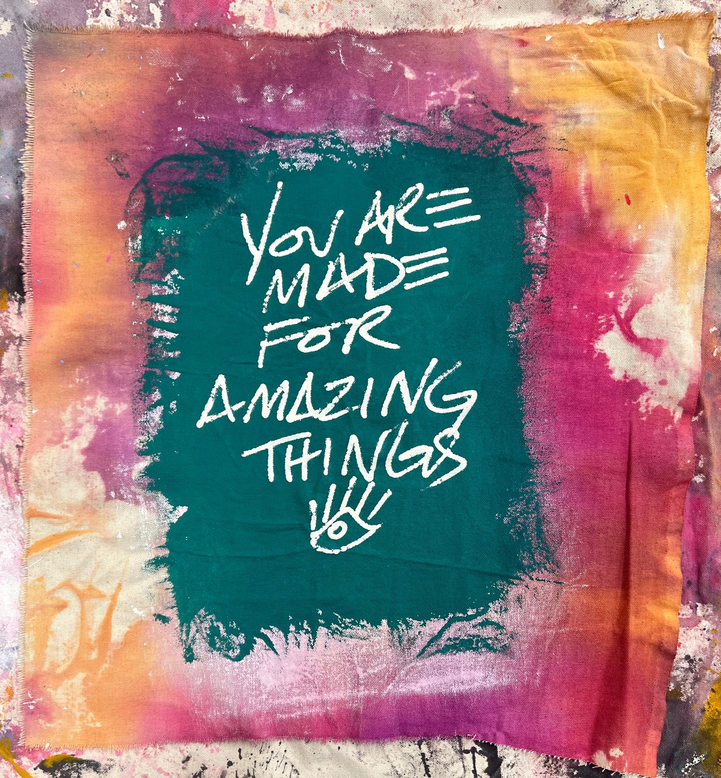 Amazing Things / Hand Dyed Fabric/ Mantra / January 2024