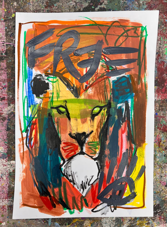 Lion Sketch / Archival Paper / May 2025