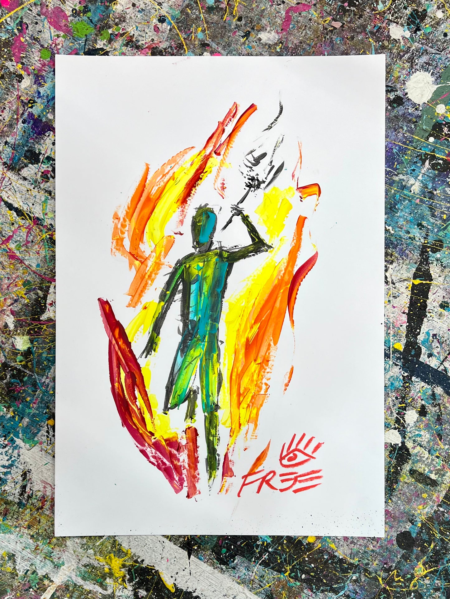 The Treasure Within / Traveler / Mixed-Media on Archival Paper / November 2023