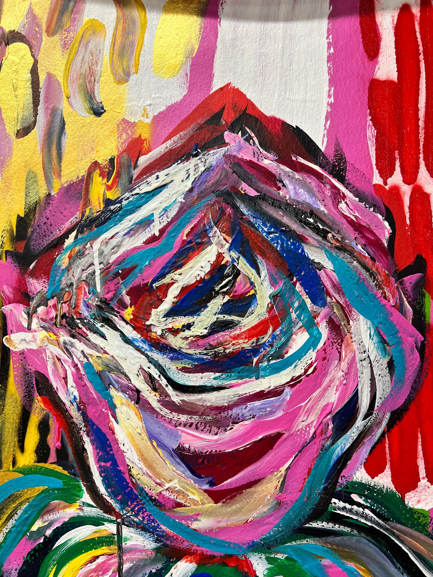 Fall In Love With Being Alive / Abstract Rose / Pink / Featured Originals / May 2026