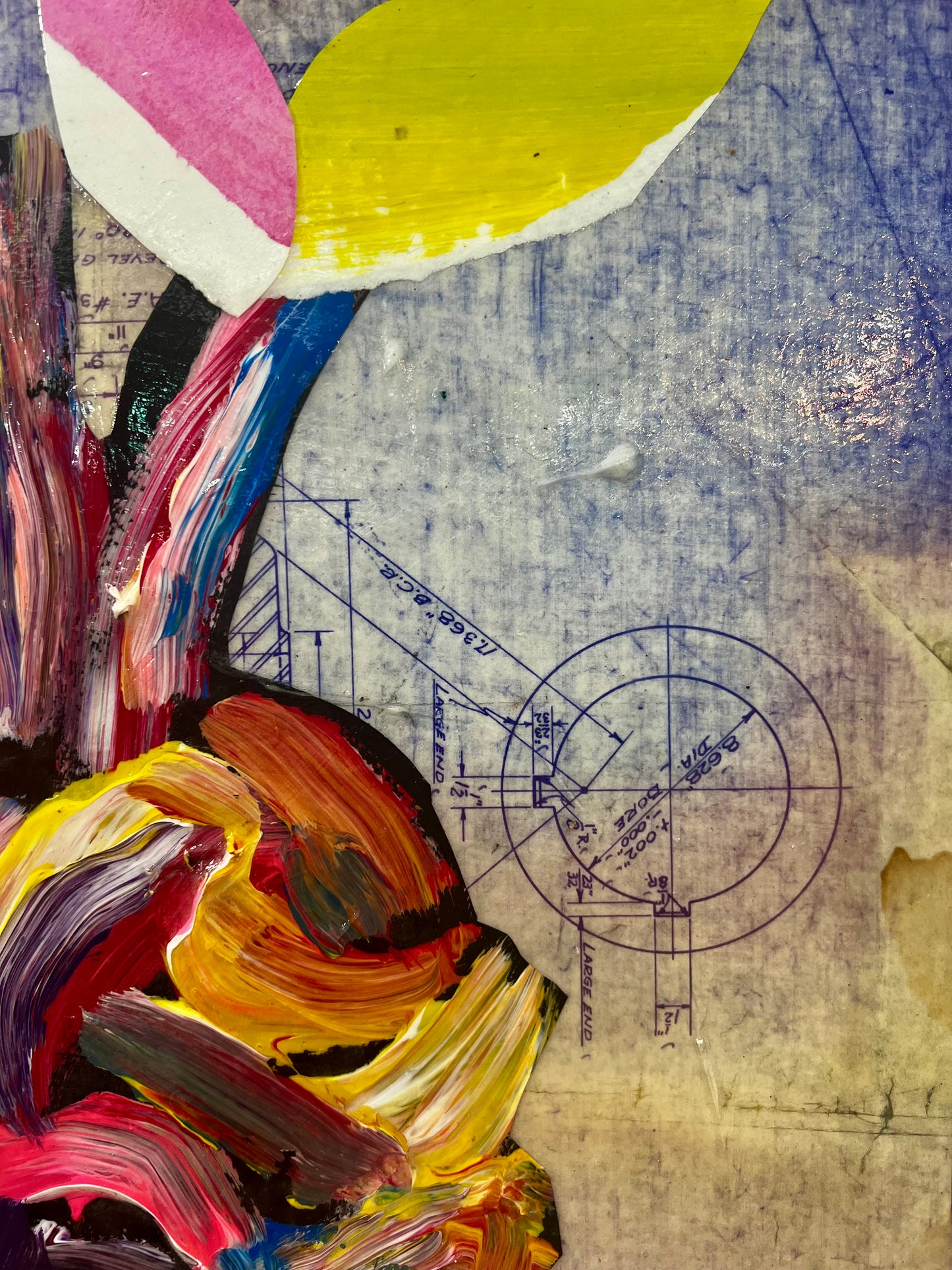 The Yearning Heart / Heart & Blueprint Collage / Sunday Collection / January 2026