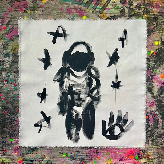 Astronaut Sketch / Black & White / Pop Up Collection / January 2025