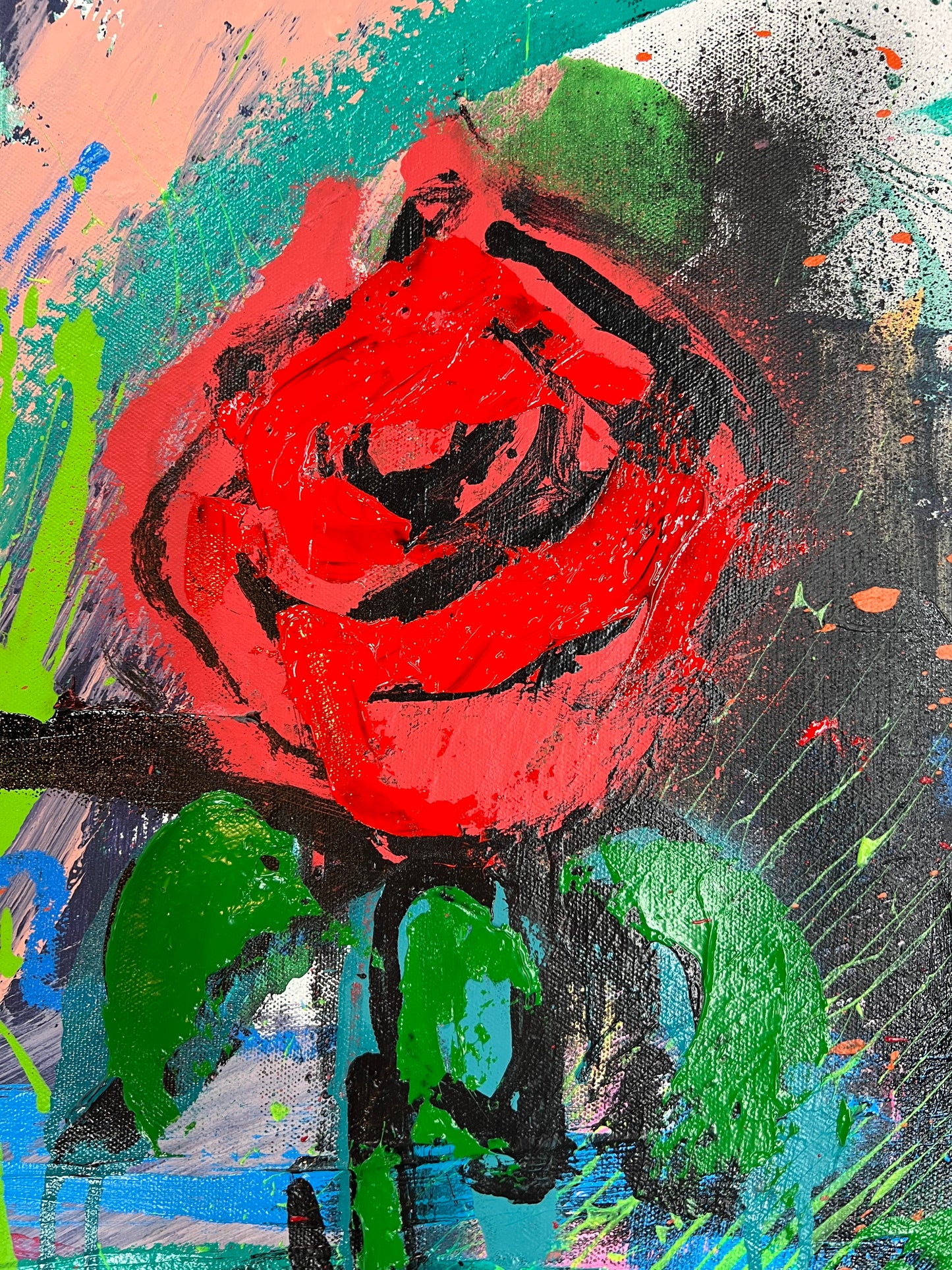 Love the Way You Live / Abstract Rose Portrait 1 / February 2024